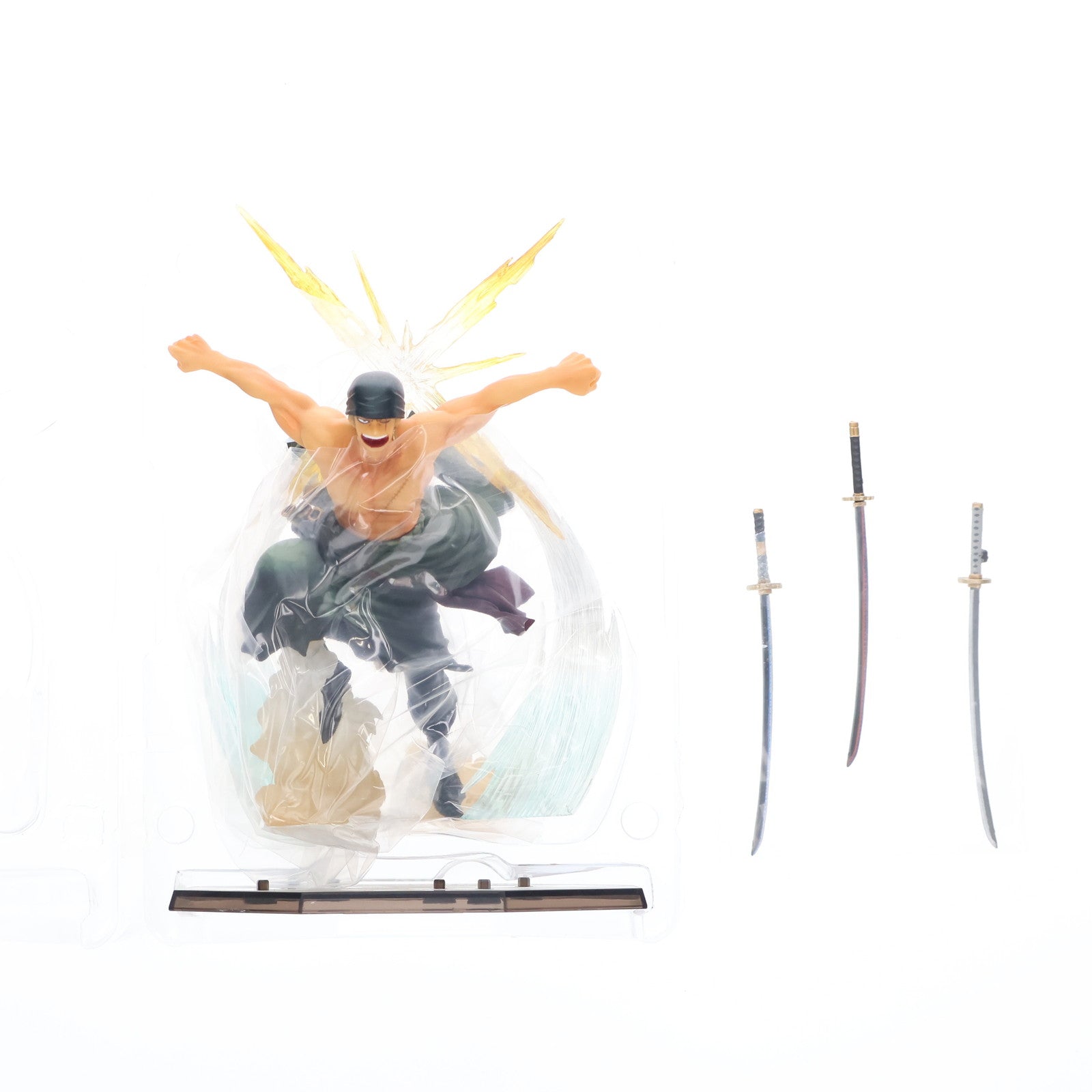 【中古即納】[FIG] (再販) フィギュアーツZERO ロロノア・ゾロ -Battle Ver.煉獄鬼斬り- ONE PIECE(ワンピース) 新世界編 完成品 フィギュア バンダイ(20150515)