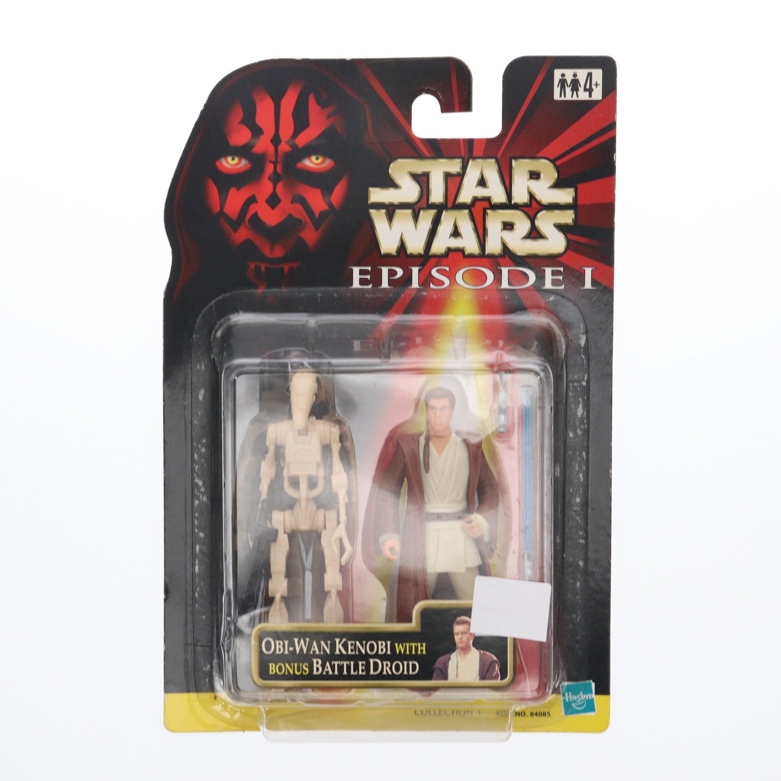 【中古即納】[FIG] オビ=ワン・ケノービ with bonus バトル・ドロイド STAR WARS(スター・ウォーズ) エピソード1/ファントム・メナス ベーシックフィギュア コレクション1 完成品 可動フィギュア(84085) ハズブロ(19991231)