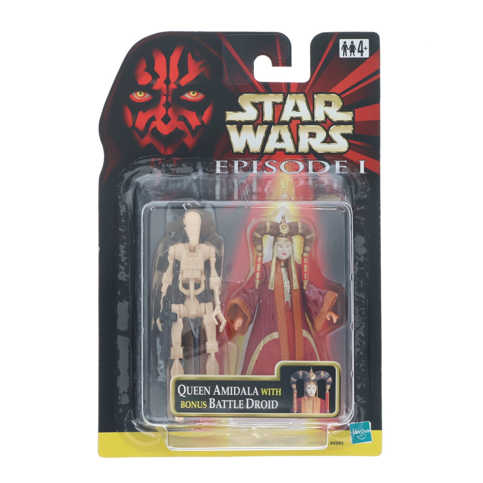 【中古即納】[FIG] スター・ウォーズ ベーシックフィギュア クイーン・アミダラ with ボーナス バトル・ドロイド STAR WARS(スター・ウォーズ) エピソード1/ファントム・メナス 完成品 可動フィギュア ハズブロ(20230630)