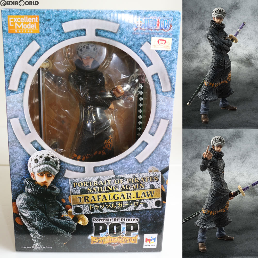 【中古即納】[FIG] Portrait.Of.Pirates P.O.P Sailing Again トラファルガー・ロー ONE PIECE(ワンピース) 1/8 完成品 フィギュア メガハウス(20140529)
