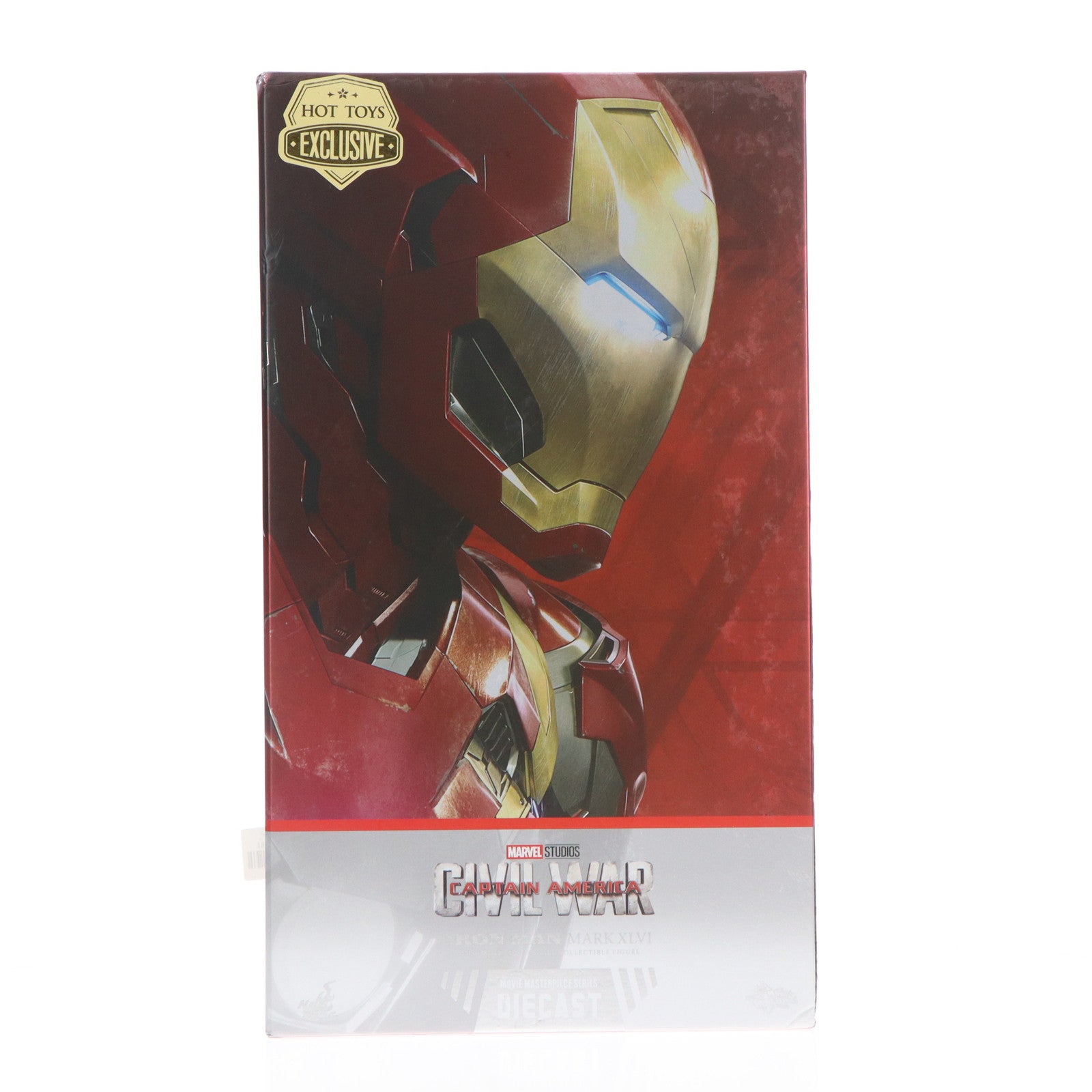 【中古即納】[FIG] トイサピエンス限定 ムービー・マスターピース DIECAST アイアンマン・マーク46 シビル・ウォー/キャプテン・アメリカ 1/6 完成品 可動フィギュア(MM#608D42) ホットトイズ(20221031)