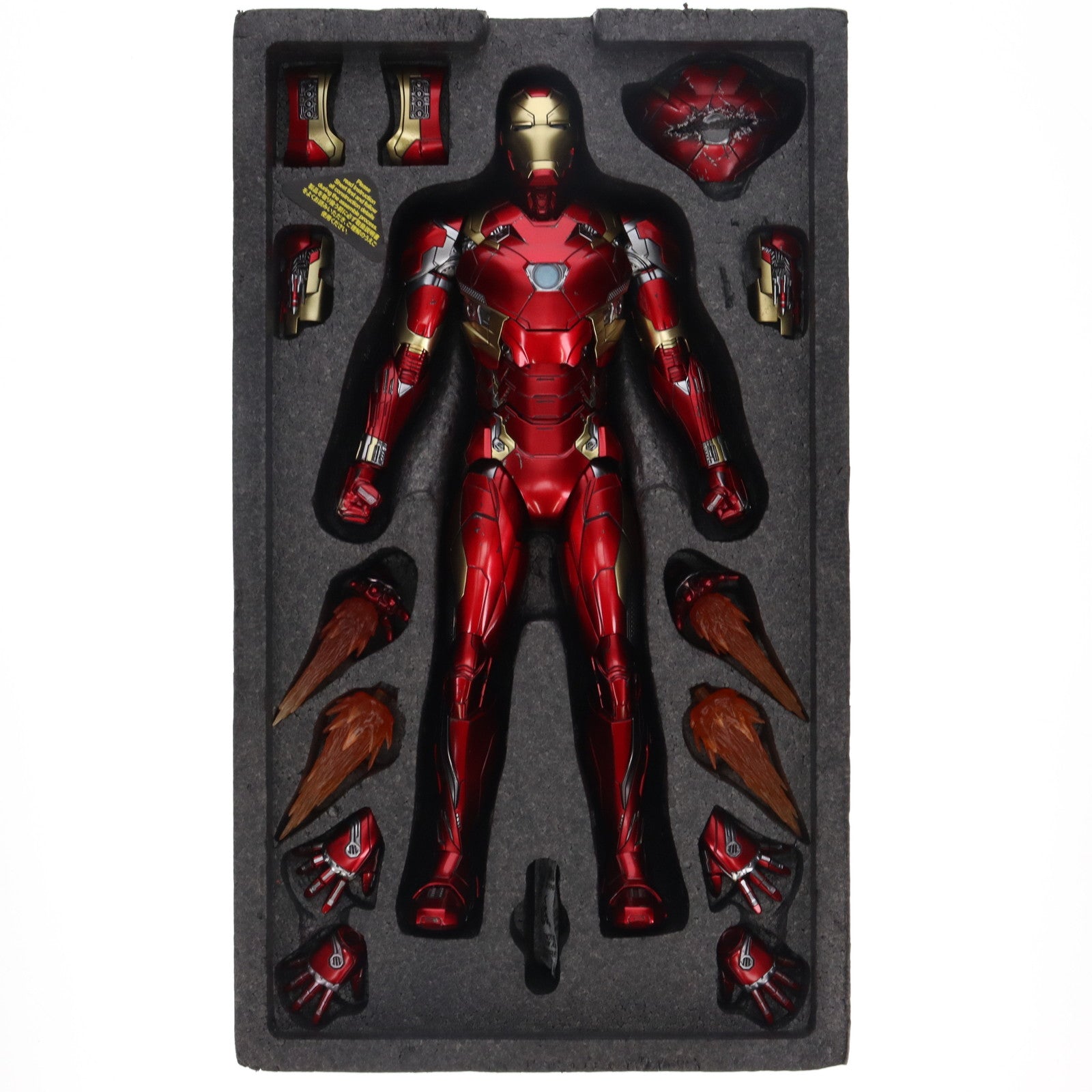 【中古即納】[FIG] トイサピエンス限定 ムービー・マスターピース DIECAST アイアンマン・マーク46 シビル・ウォー/キャプテン・アメリカ 1/6 完成品 可動フィギュア(MM#608D42) ホットトイズ(20221031)