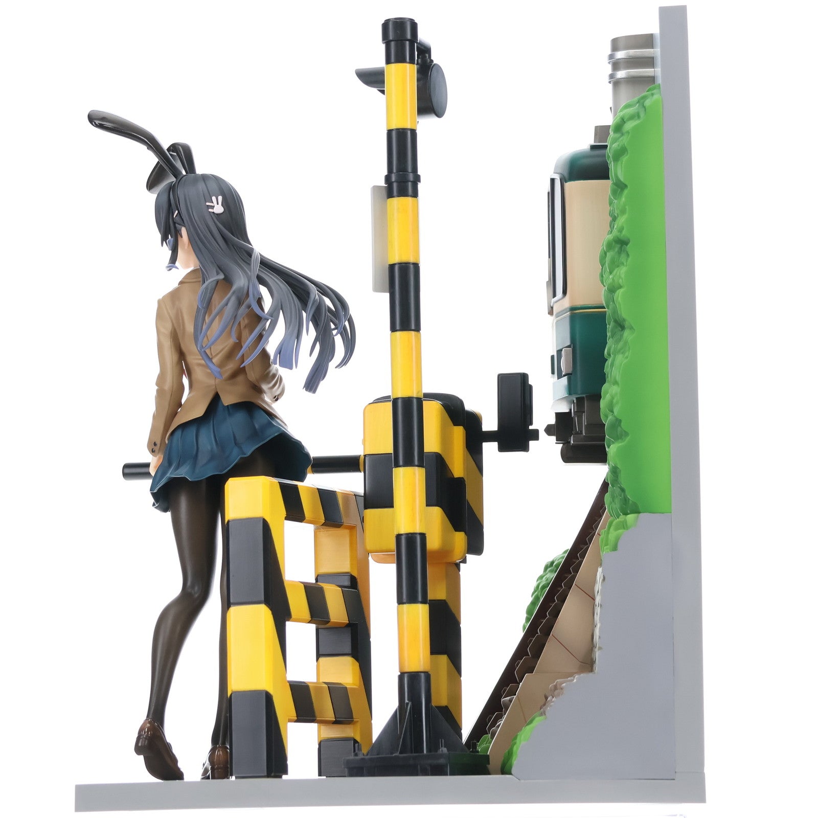 【中古即納】[FIG] eStream Store限定 SHIBUYA SCRAMBLE FIGURE 桜島麻衣(さくらじままい) -江ノ電 Ver.- 青春ブタ野郎はバニーガール先輩の夢を見ない 1/7 完成品 フィギュア eStream/アルファサテライト(20220531)
