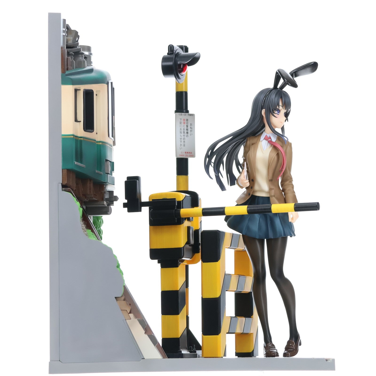 【中古即納】[FIG] eStream Store限定 SHIBUYA SCRAMBLE FIGURE 桜島麻衣(さくらじままい) -江ノ電 Ver.- 青春ブタ野郎はバニーガール先輩の夢を見ない 1/7 完成品 フィギュア eStream/アルファサテライト(20220531)
