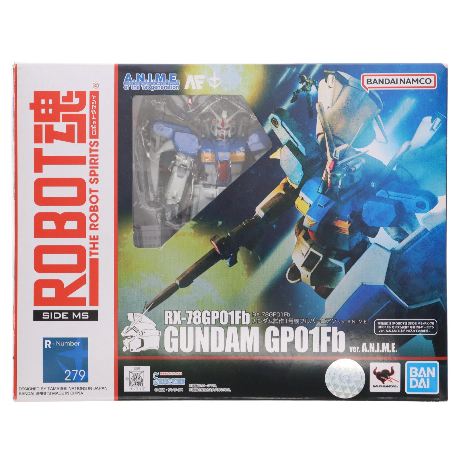 【中古即納】[FIG] ROBOT魂(SIDE MS) RX-78GP01Fb ガンダム試作1号機フルバーニアン ver. A.N.I.M.E. 機動戦士ガンダム0083 STARDUST MEMORY(スターダストメモリー) 完成品 可動フィギュア バンダイスピリッツ(20220917)