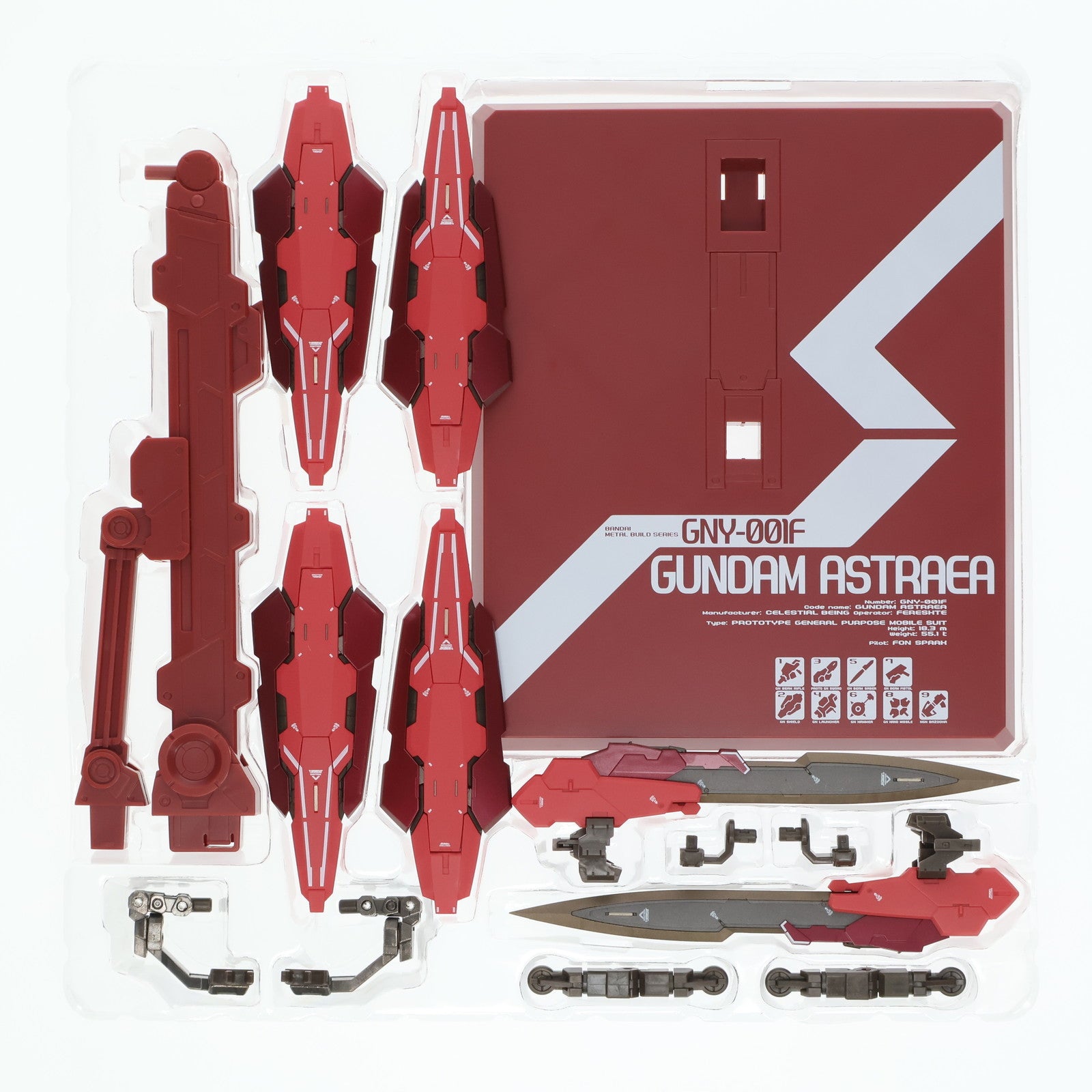 【中古即納】[FIG] 魂ウェブ商店限定 METAL BUILD ガンダムアストレア TYPE-F(GN HEAVY WEAPON SET) 機動戦士ガンダム00F(ダブルオーエフ) 完成品 可動フィギュア バンダイ(20180531)