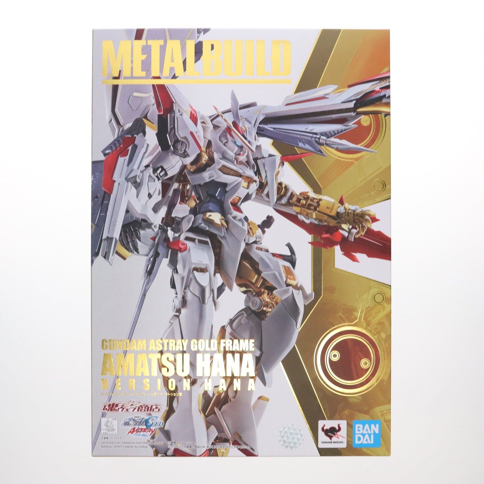 【中古即納】[FIG] 魂ウェブ商店限定 METAL BUILD ガンダムアストレイ ゴールドフレーム天ハナ バージョン華 機動戦士ガンダムSEED ASTRAY(シード アストレイ) 天空の皇女 完成品 可動フィギュア バンダイスピリッツ(20201031)