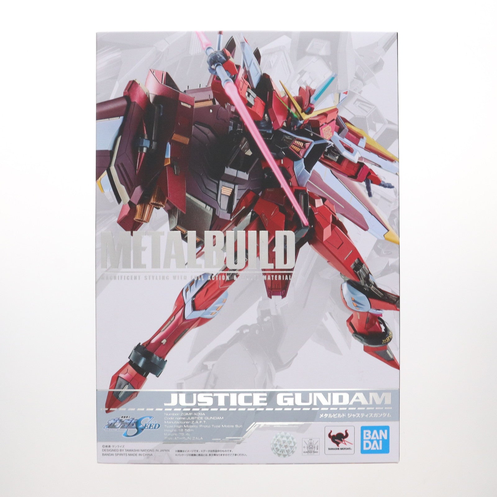 【中古即納】[FIG] METAL BUILD ジャスティスガンダム 機動戦士ガンダムSEED(シード) 完成品 可動フィギュア バンダイスピリッツ(20220129)