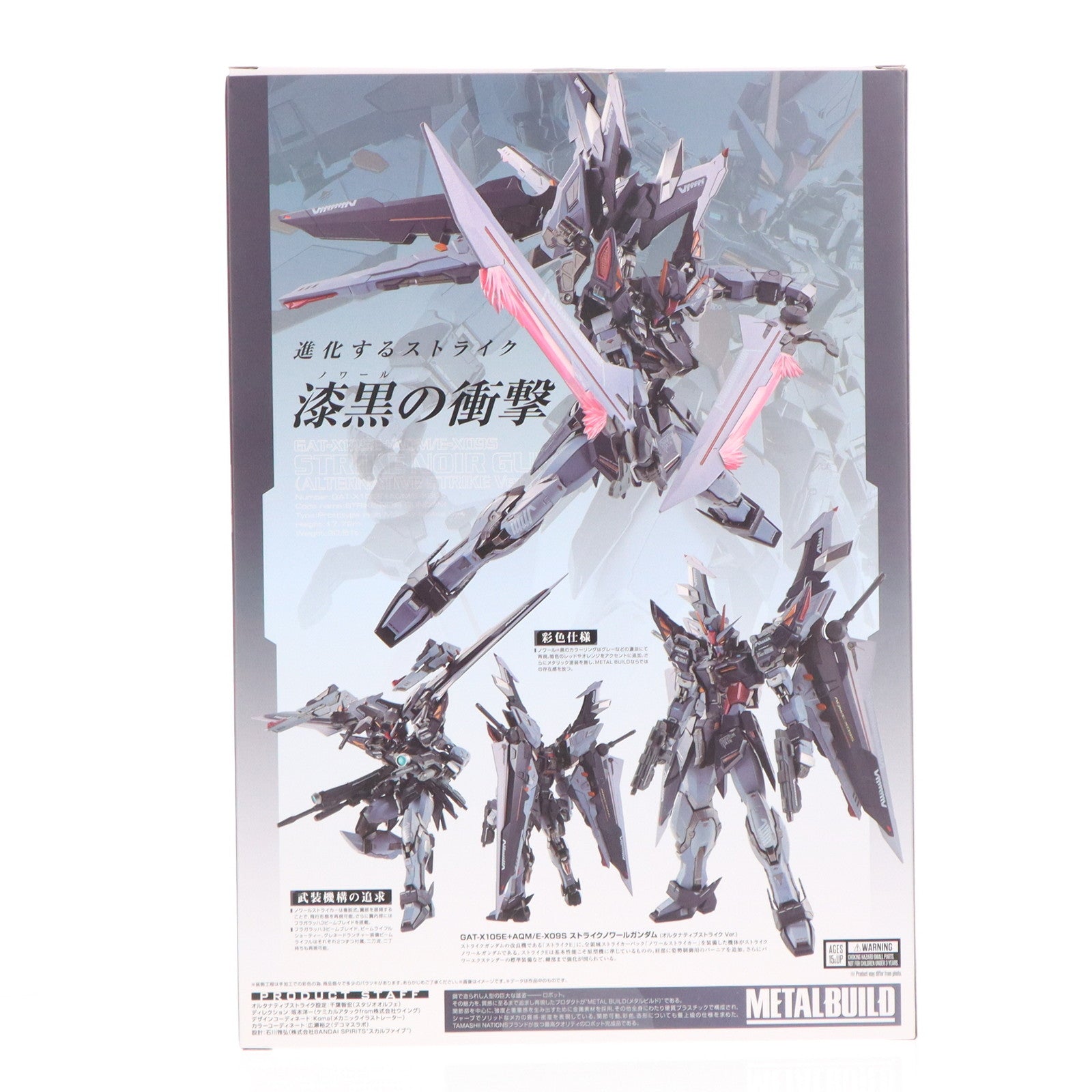 【中古即納】[FIG] METAL BUILD ストライクノワールガンダム(オルタナティブストライク Ver.) 機動戦士ガンダムSEED(シード) C.E.73 STARGAZER(スターゲイザー) 完成品 可動フィギュア TAMASHII NATION 2022&魂ウェブ商店限定 バンダイスピリッツ(20221115)