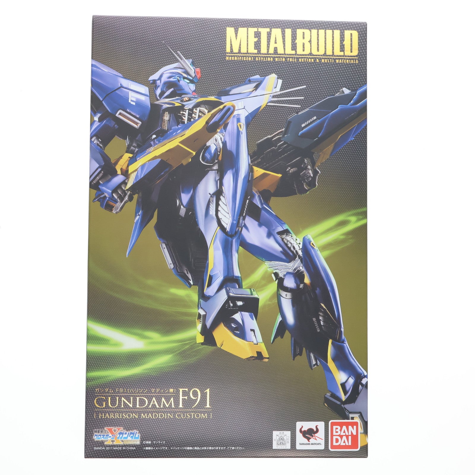 【中古即納】[FIG] スリーブ付属 METAL BUILD ガンダムF91(ハリソン・マディン機) 機動戦士クロスボーン・ガンダム 完成品 可動フィギュア 魂ネイション2017&魂ウェブ商店限定 バンダイ(20171201)