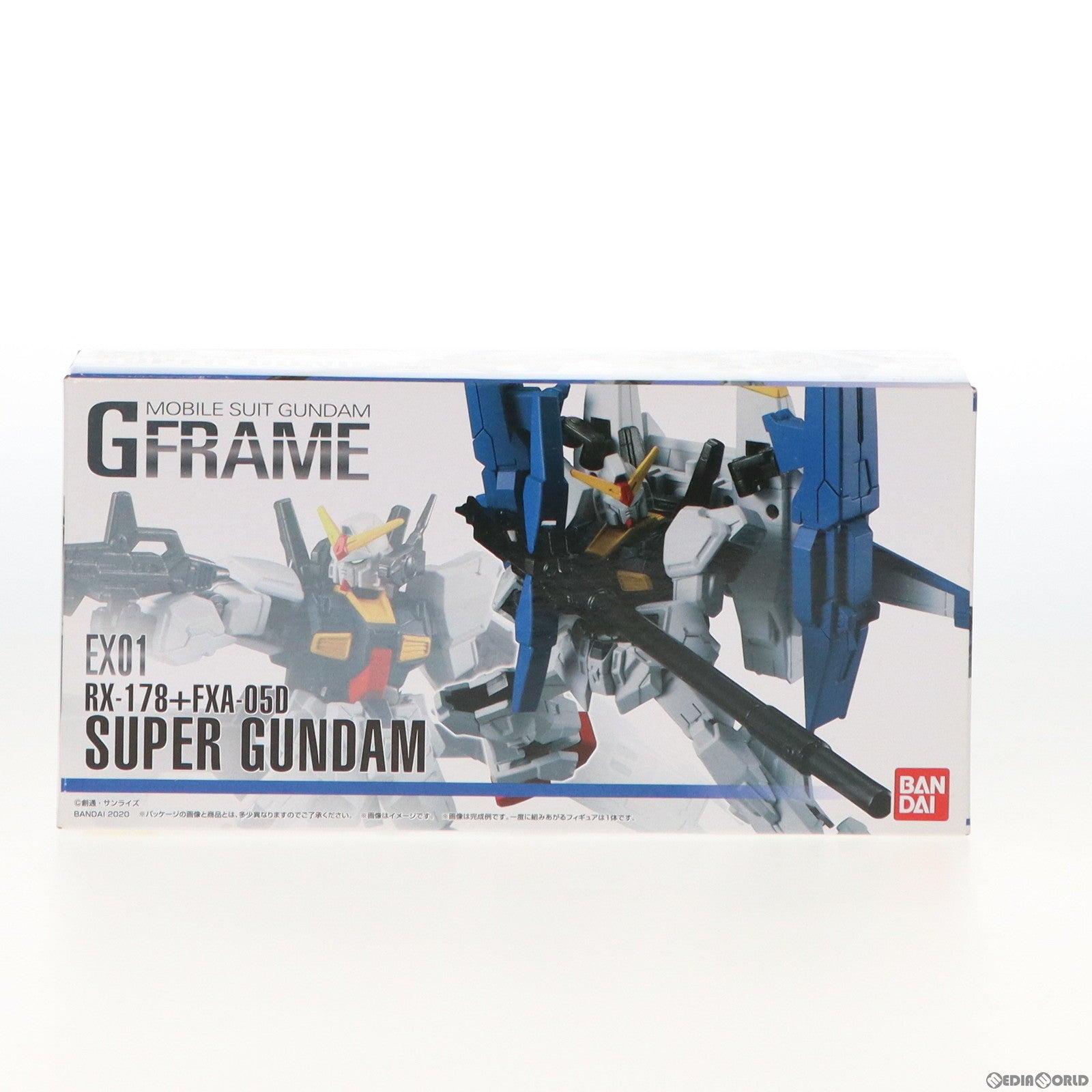 【中古即納】[FIG] (単品)(食玩) 機動戦士ガンダム Gフレーム EX01 スーパーガンダム 機動戦士Zガンダム 可動フィギュア バンダイ(20200727)