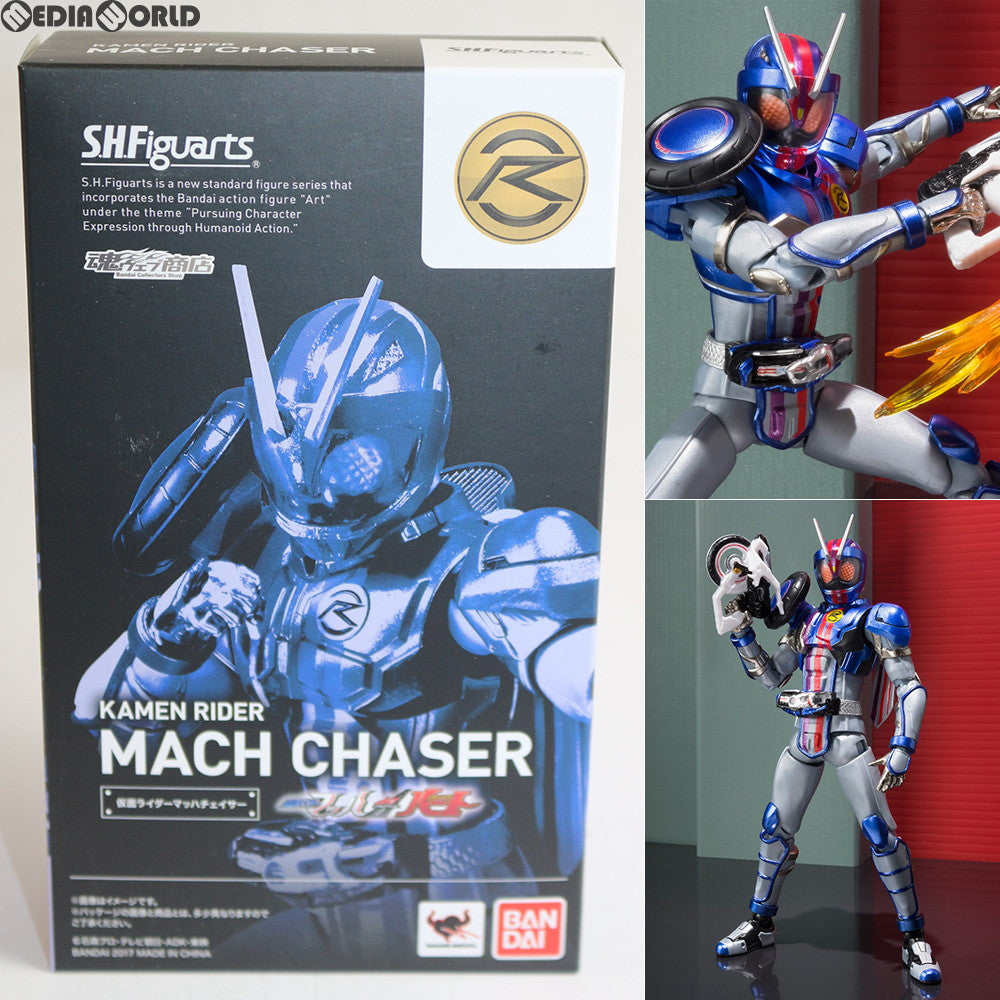 【中古即納】[FIG] 魂ウェブ商店限定 S.H.Figuarts(フィギュアーツ) 仮面ライダーマッハチェイサー 仮面ライダードライブ ドライブサーガ 仮面ライダーマッハ&仮面ライダーハート 完成品 可動フィギュア バンダイ(20170531)