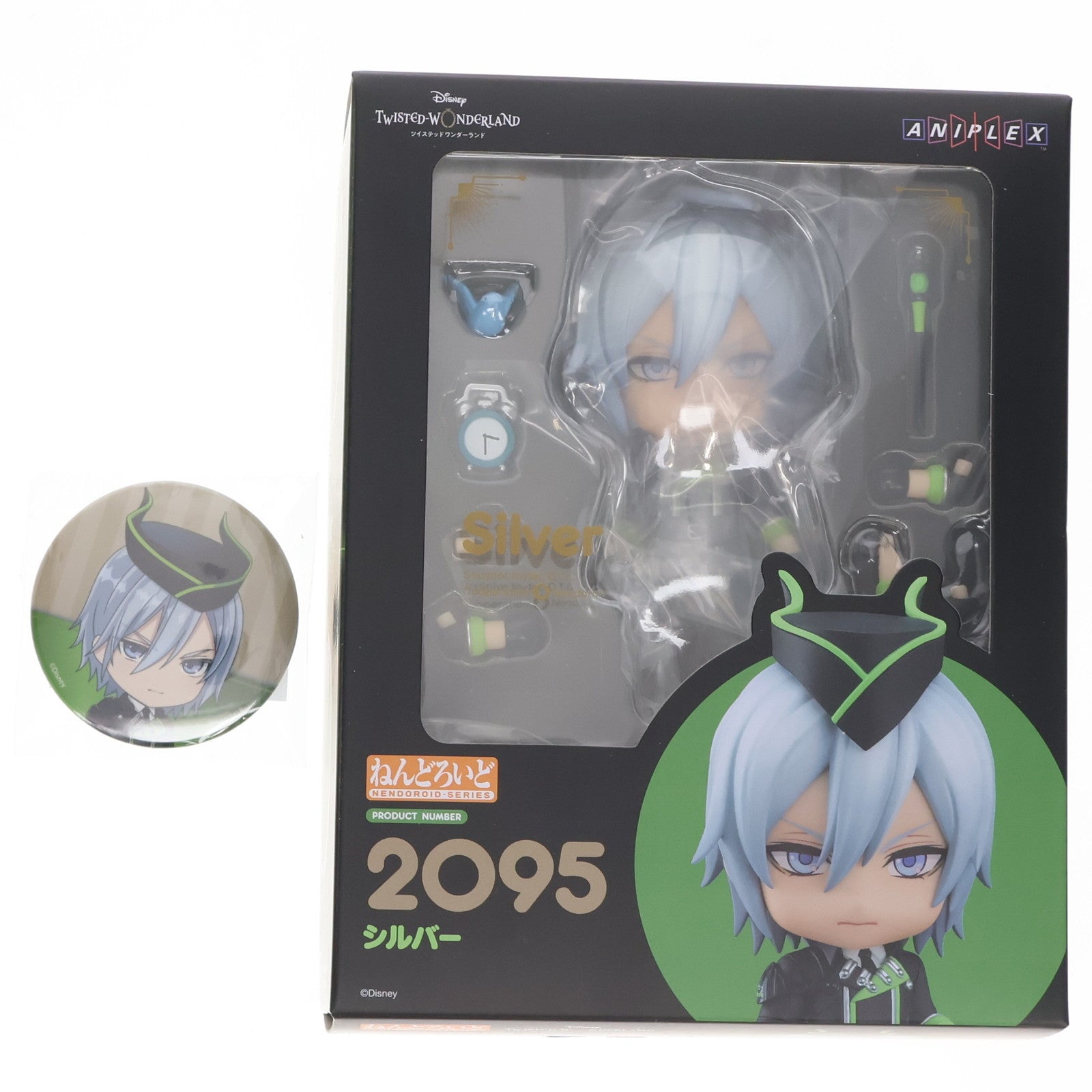 【中古即納】[FIG] 予約特典付属 ねんどろいど 2095 シルバー ディズニー ツイステッドワンダーランド 完成品 可動フィギュア GOODSMILE ONLINE SHOP&ANIPLEX+限定 アニプレックス(20230930)