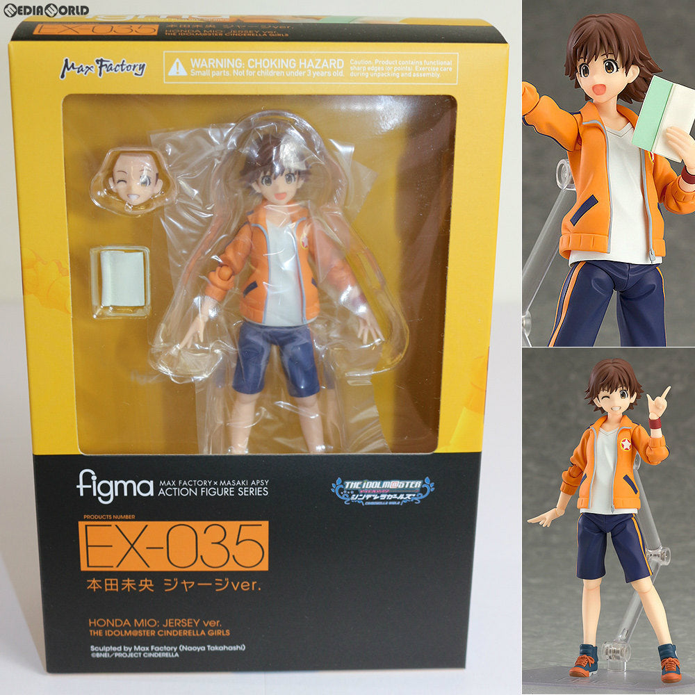 【中古即納】[FIG] GOODSMILE ONLINE SHOP限定 figma(フィグマ) EX-035 本田未央(ほんだみお) ジャージver. アイドルマスター シンデレラガールズ 完成品 可動フィギュア マックスファクトリー(20161130)