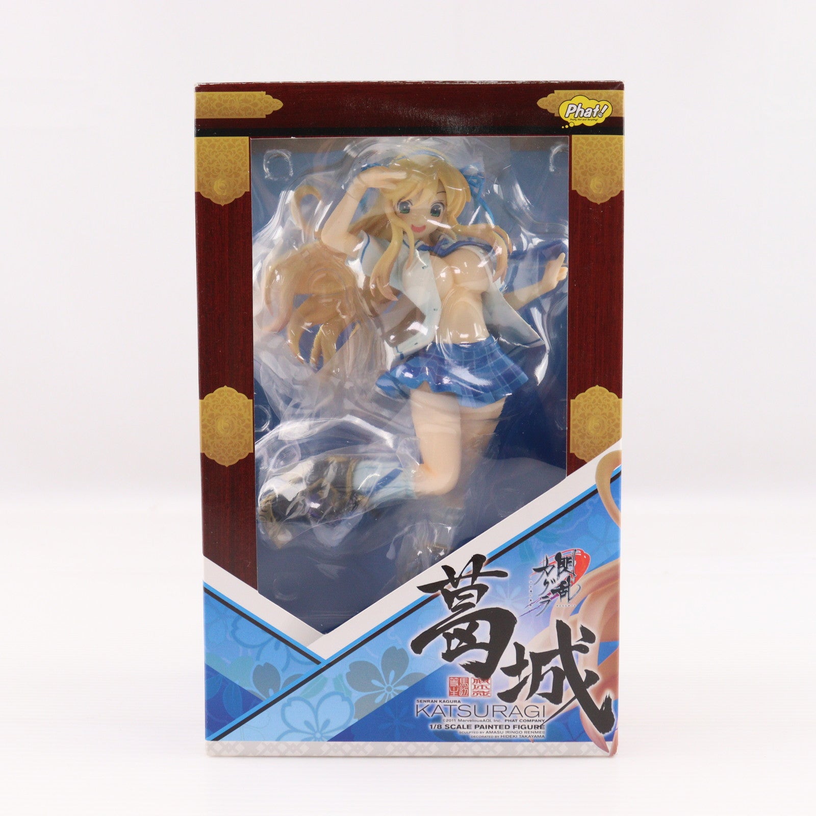 【中古即納】[FIG] 葛城(かつらぎ) 閃乱カグラ -少女達の真影- 1/8 完成品 フィギュア Phat!(ファット・カンパニー)(20130928)