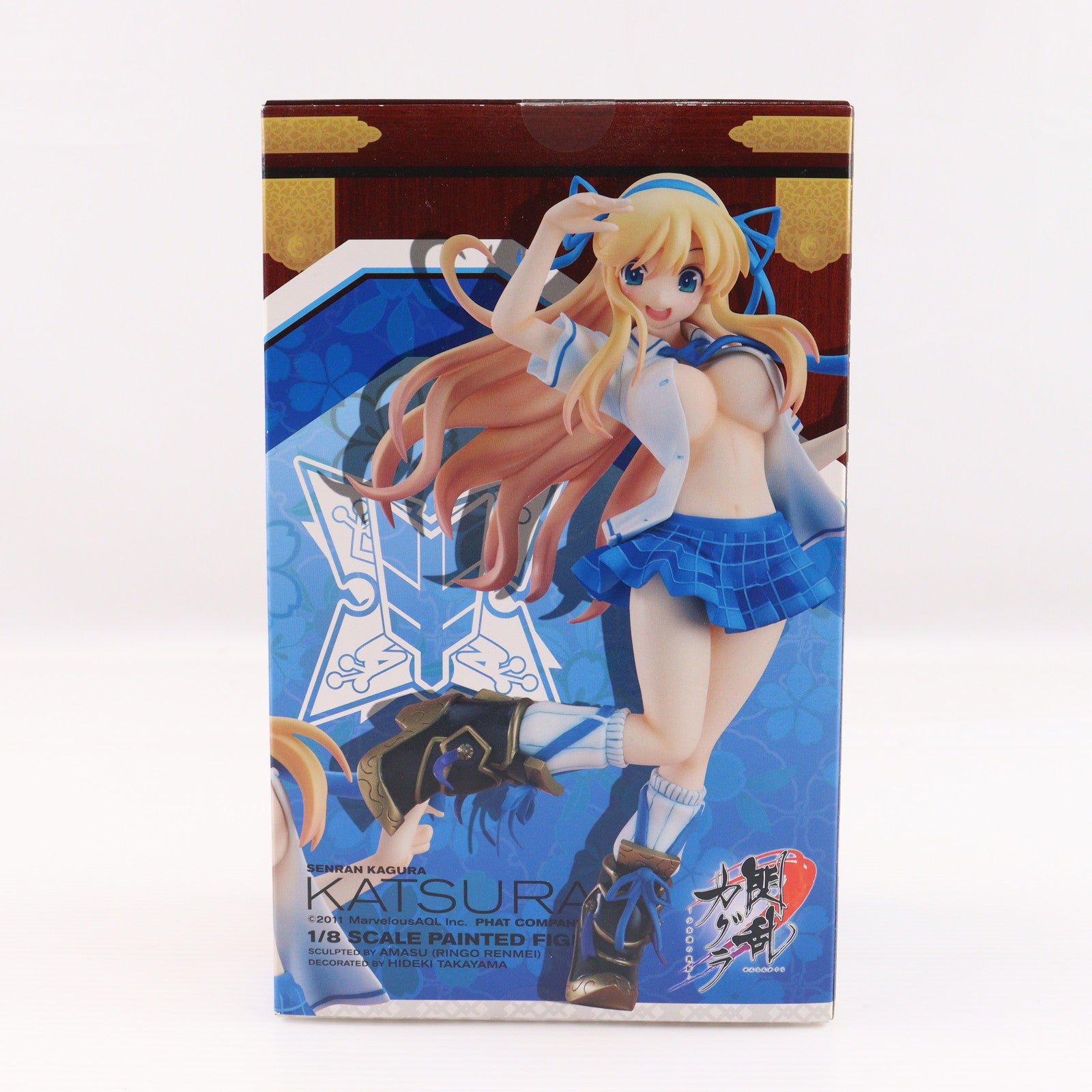 【中古即納】[FIG] 葛城(かつらぎ) 閃乱カグラ -少女達の真影- 1/8 完成品 フィギュア Phat!(ファット・カンパニー)(20130928)