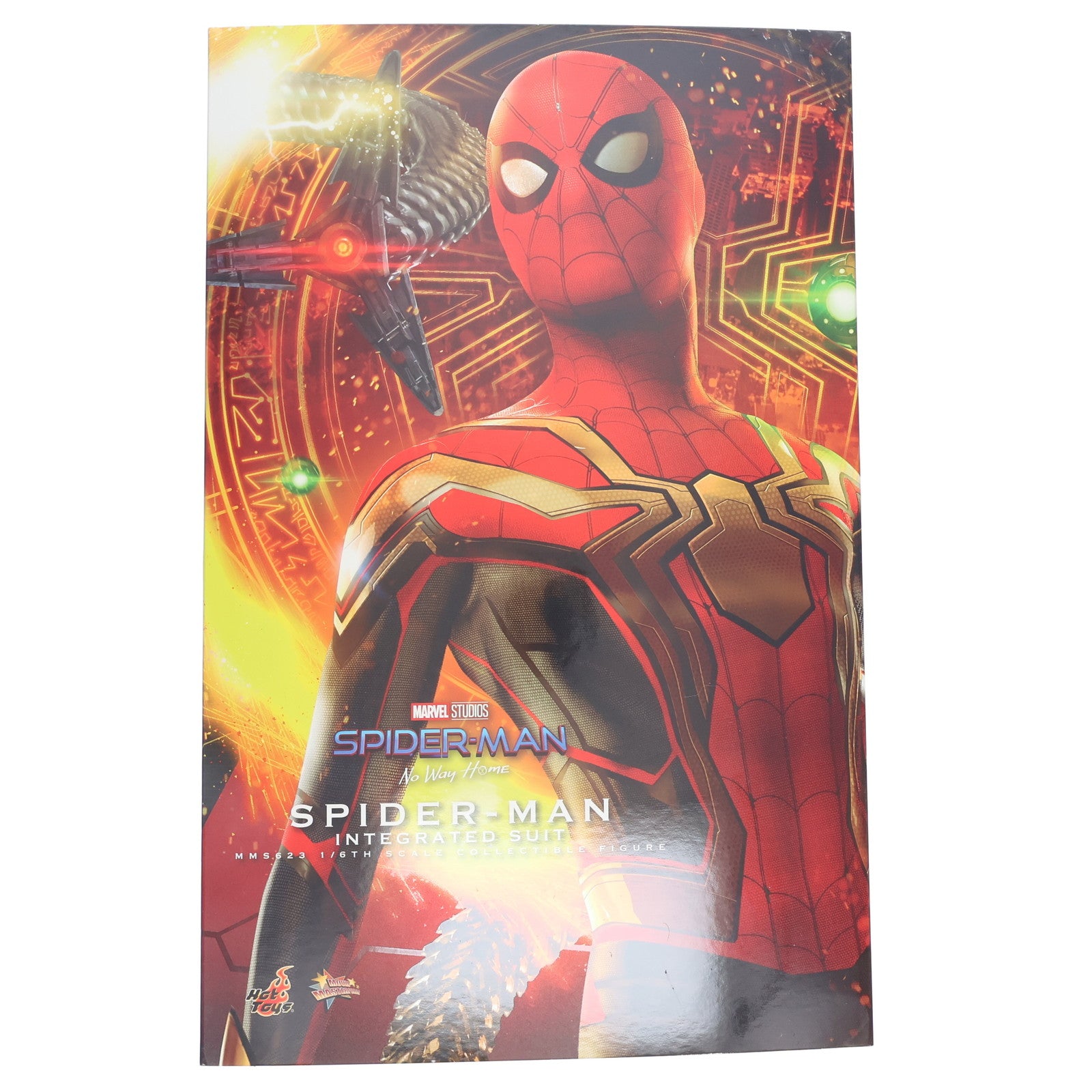 【中古即納】[FIG] ムービー・マスターピース スパイダーマン(インテグレーテッドスーツ版) スパイダーマン:ノー・ウェイ・ホーム 1/6 完成品 可動フィギュア(MMS623) ホットトイズ(20230126)