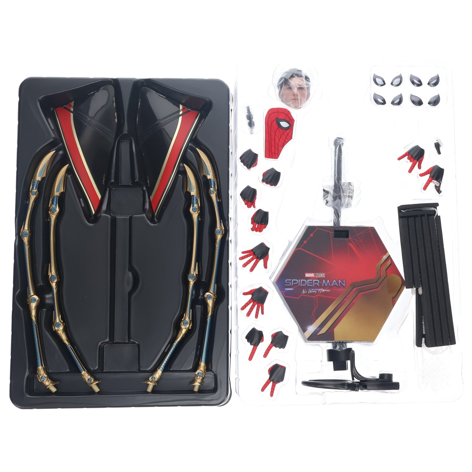 【中古即納】[FIG] ムービー・マスターピース スパイダーマン(インテグレーテッドスーツ版) スパイダーマン:ノー・ウェイ・ホーム 1/6 完成品 可動フィギュア(MMS623) ホットトイズ(20230126)