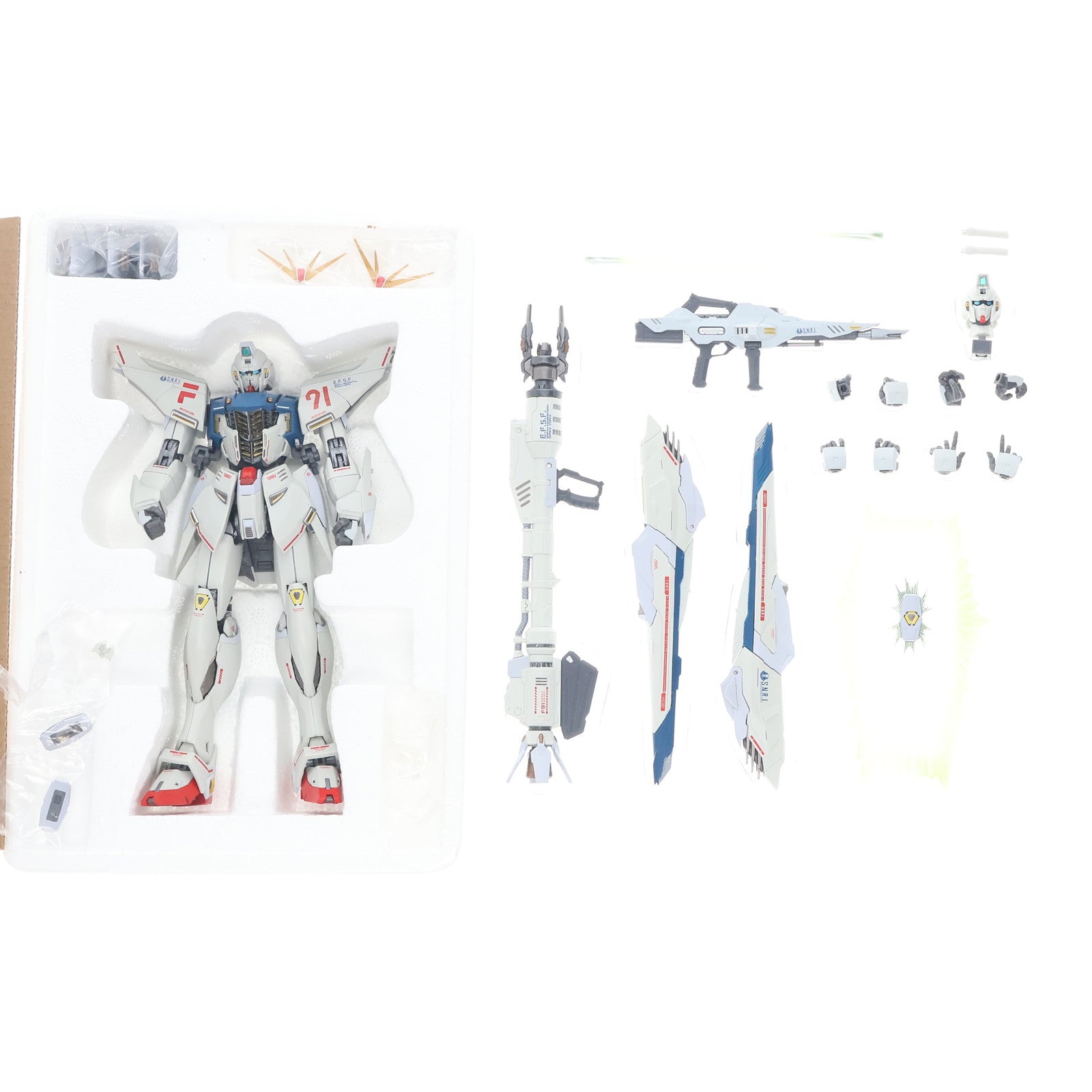 【中古即納】[FIG] METAL BUILD ガンダムF91 CHRONICLE WHITE Ver. 機動戦士ガンダムF91 完成品 可動フィギュア バンダイスピリッツ(20210327)