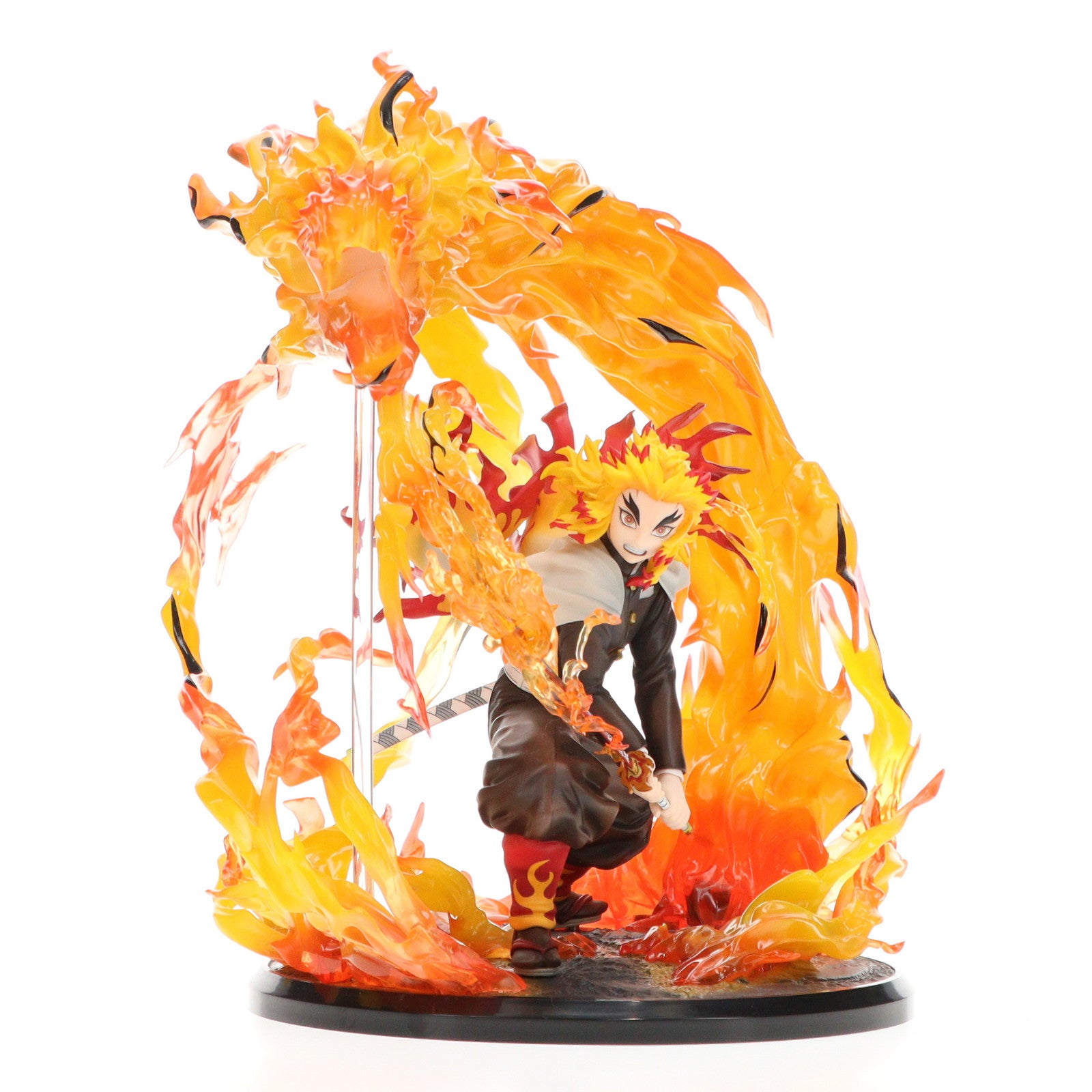 【中古即納】[FIG] ANIPLEX+限定 煉獄杏寿郎-炎の呼吸(れんごくきょうじゅろう) 奥義 玖ノ型・煉獄- 鬼滅の刃 無限列車編 1/8 完成品 フィギュア アニプレックス(20230831)