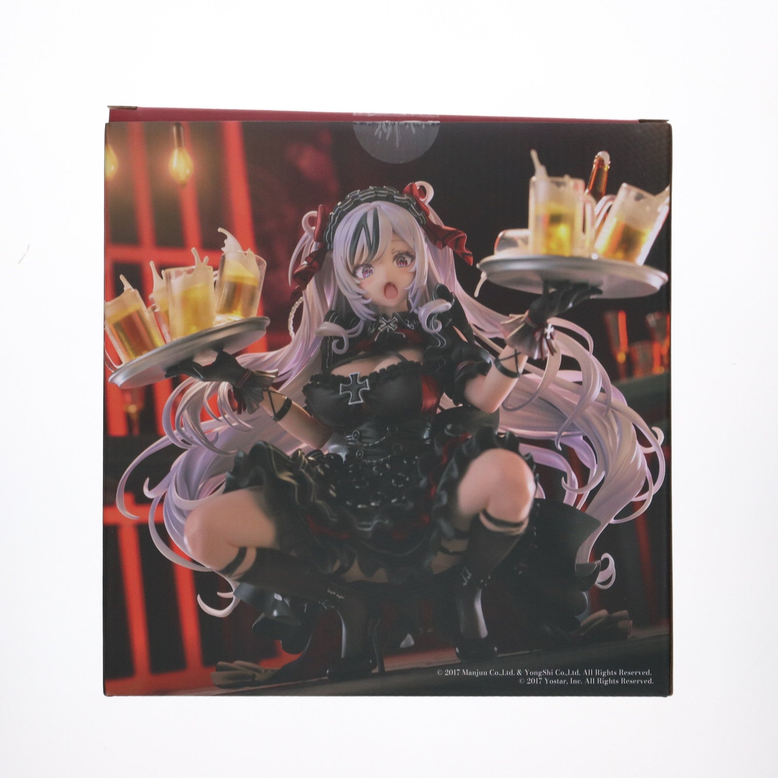 【中古即納】[FIG] ポスター無しフェイスパーツ付属 エルベ 見せ場訪れず? あみあみ限定版 アズールレーン 1/7 完成品 フィギュア GOLDENHEAD+(ゴールデンヘッドプラス)(20250731)