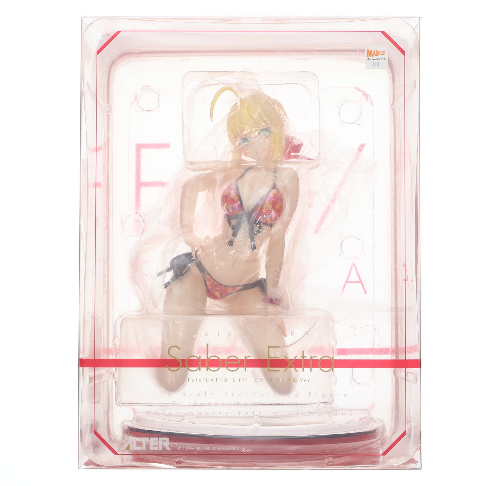 【中古即納】[FIG] セイバーエクストラ 水着Ver. Fate/EXTRA(フェイト/エクストラ) 1/6 完成品 フィギュア アルター(20170525)