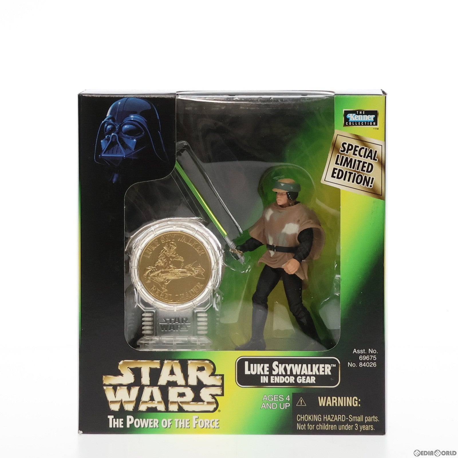 【中古即納】[FIG] ルーク・スカイウォーカー(エンドア) STAR WARS(スター・ウォーズ) パワー・オブ・ザ・フォース SPECIAL LIMITED EDITION NEW MILLENNIUM MINTED COIN COLLECTION 完成品 可動フィギュア Kenner(ケナー)(19981231)