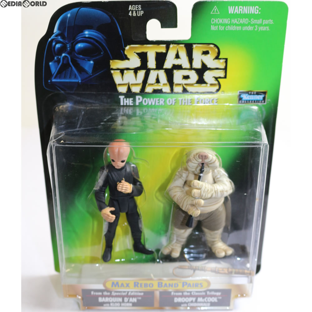 【中古即納】[FIG] The Power Of The Force Max Rebo BandPairs Barquin D'an&Droopy McCool(バークウィン・ダン&ドルーピー・マックール) STAR WARS 完成品 可動フィギュア(84019) ハズブロ(19981231)