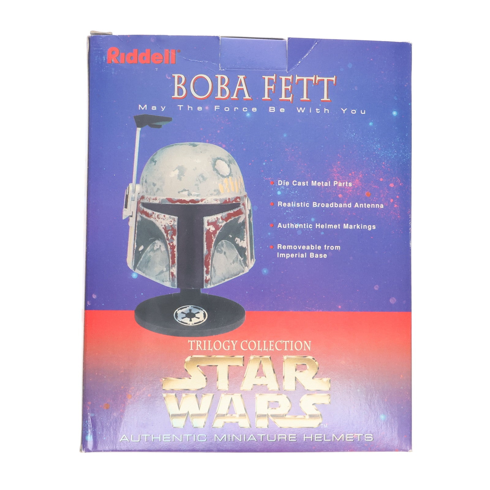 【中古即納】[FIG] Authentic Miniature Helmets(オーセンティック ミニチュアヘルメット) ボバ・フェット STAR WARS(スター・ウォーズ) トリロジーコレクション 完成品 フィギュア Riddell(19991231)