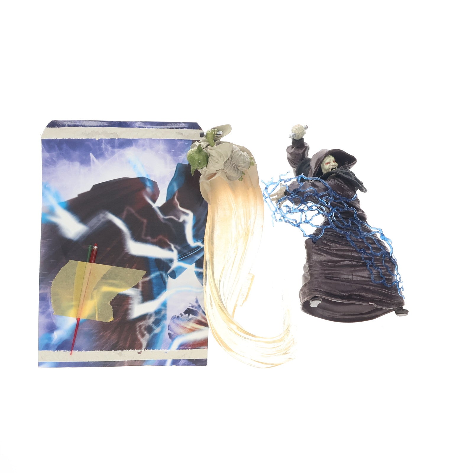 【中古即納】[FIG] パルパティーンvsヨーダ STAR WARS(スター・ウォーズ) エピソード3/シスの復讐 完成品 Unleashedフィギュア ハズブロ(19991231)