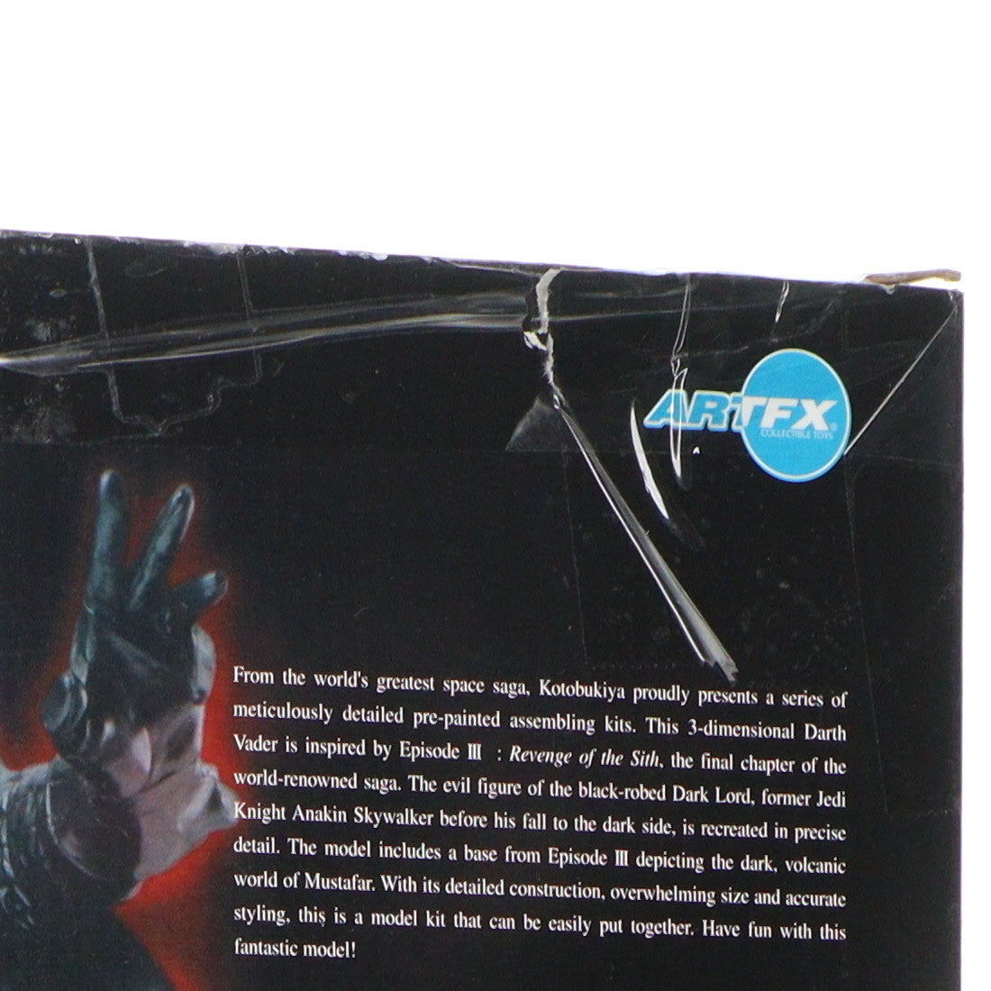 【中古即納】[SFT] 初期不良未対応 ARTFX ダース・ベイダー(EP3 ver.) STAR WARS(スター・ウォーズ) エピソード3/シスの復讐 1/7 簡易組立キット ソフビフィギュア(SW20) コトブキヤ(20050731)