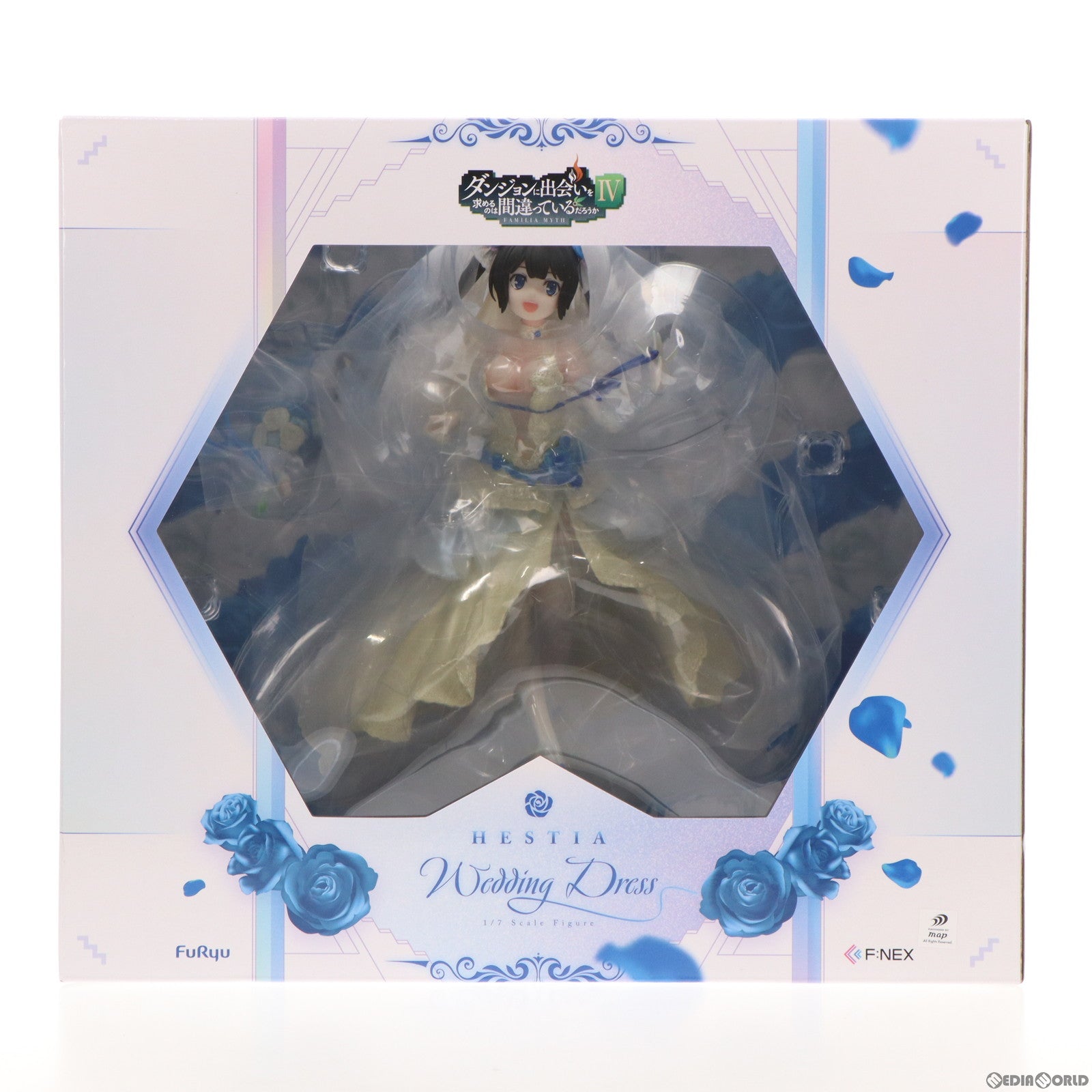 【中古即納】[FIG] F:NEX限定 ヘスティア -ウエディングドレス- ダンジョンに出会いを求めるのは間違っているだろうかIV 1/7 完成品 フィギュア(AMU-FNX879) フリュー(20230831)