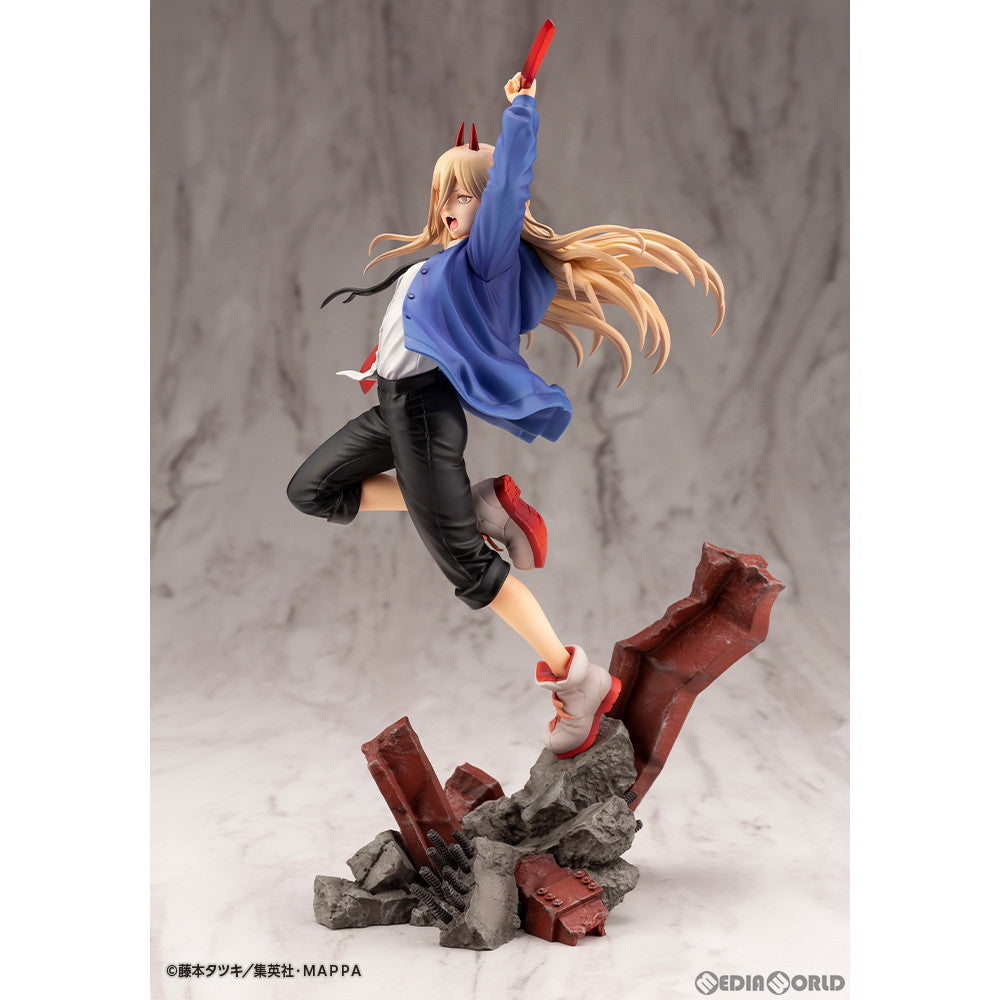 【中古即納】[FIG] ARTFX J パワー チェンソーマン 1/8 完成品 フィギュア(PV020) コトブキヤ(20230827)