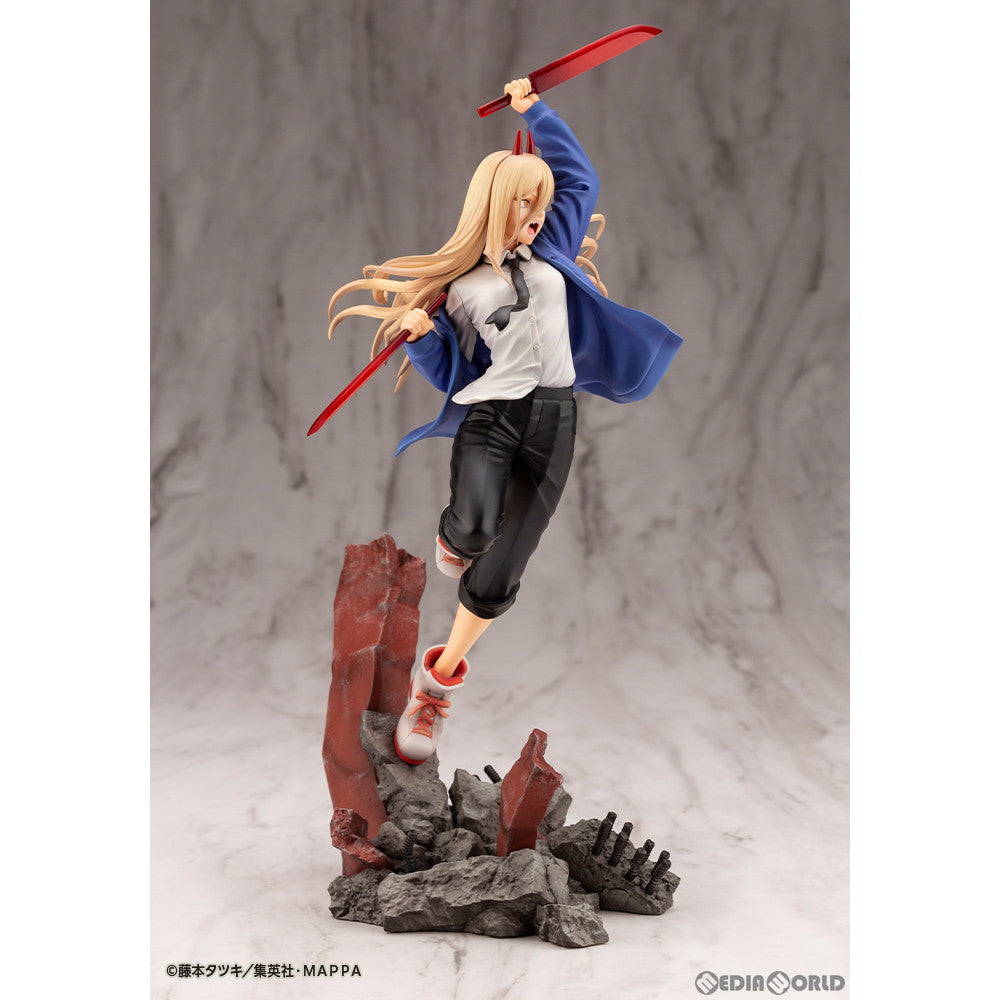 【中古即納】[FIG] ARTFX J パワー チェンソーマン 1/8 完成品 フィギュア(PV020) コトブキヤ(20230827)