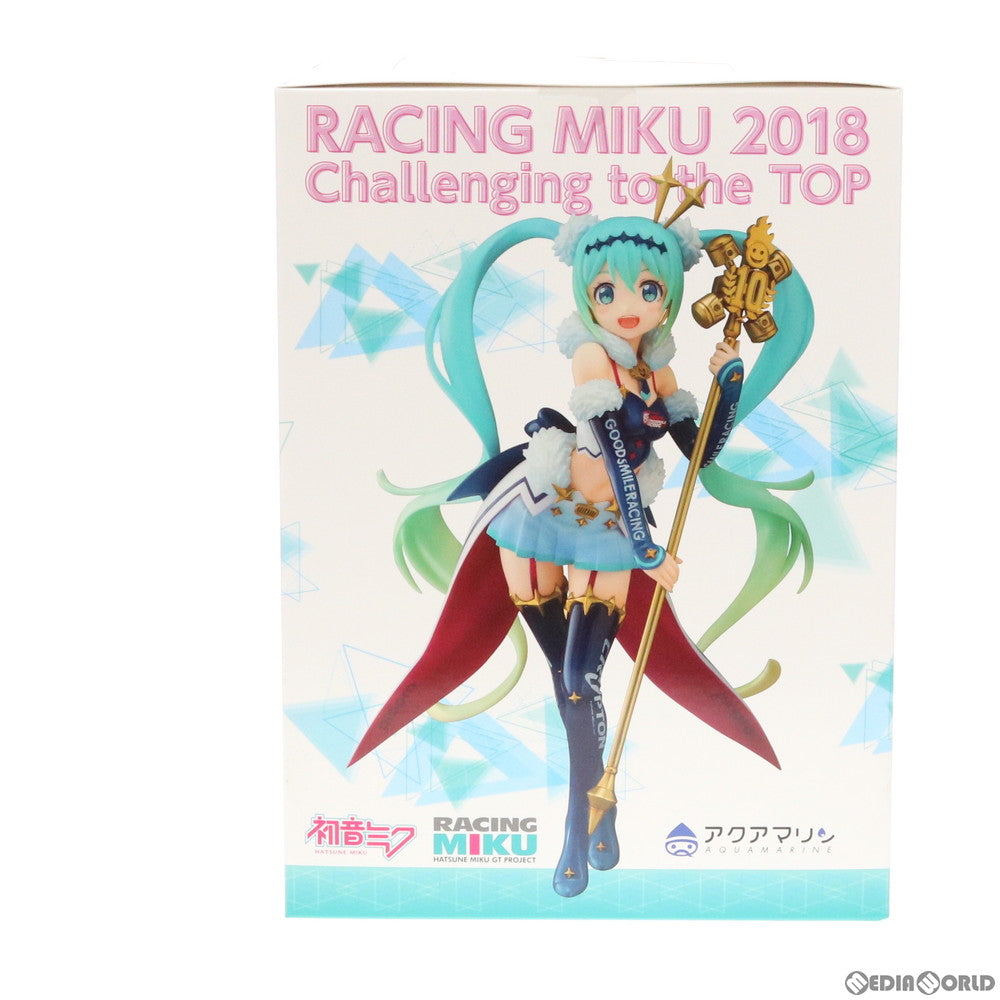 【中古即納】[FIG] レーシングミク 2018 Challenging to the TOP(チャレンジング トゥ ザ トップ) 初音ミク GTプロジェクト 1/7 完成品 フィギュア アクアマリン(20191214)