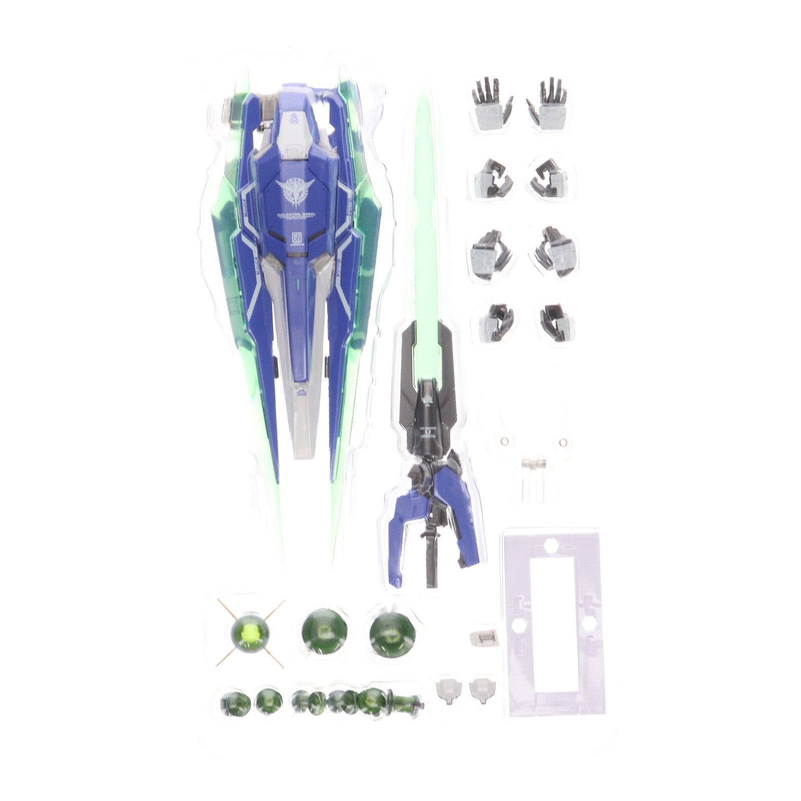 【中古即納】[FIG] METAL BUILD ダブルオークアンタ 劇場版 機動戦士ガンダム00(ダブルオー) -A wakening of the Trailblazer- 完成品 可動フィギュア バンダイ(20171209)
