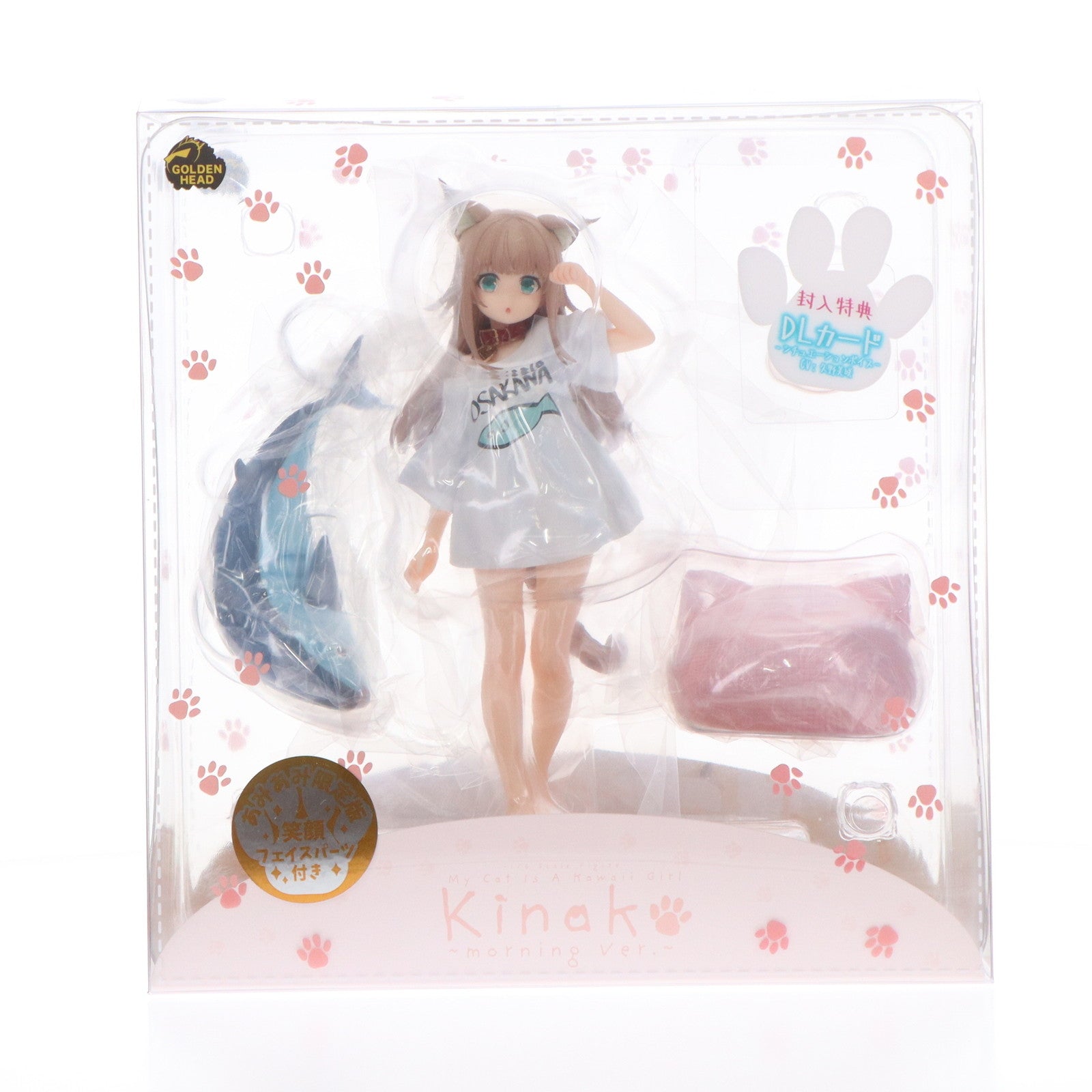 【中古即納】[FIG] きなこ おはようver. あみあみ限定版 うちのねこが女の子でかわいい 1/6 完成品 フィギュア GOLDENHEAD(ゴールデンヘッド)(20230623)