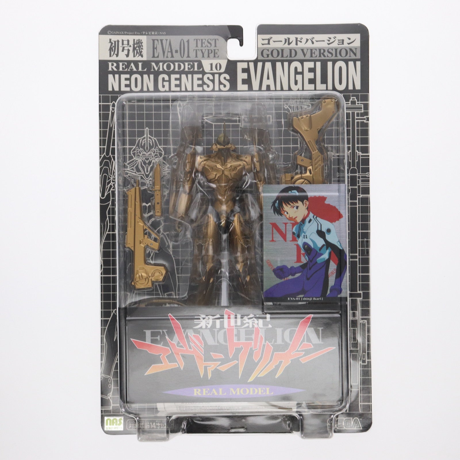 【中古即納】[FIG] リアルモデルシリーズ 01 初号機 ゴールドバージョン 再生産版 新世紀エヴァンゲリオン 完成品 フィギュア セガエンタープライズ(20021231)