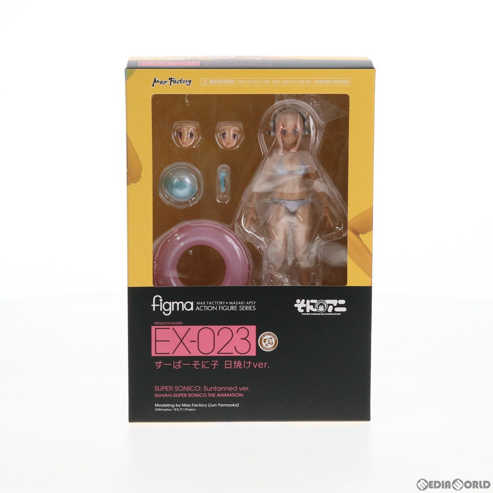 【中古即納】[FIG] figma(フィグマ) EX-023 すーぱーそに子 日焼けver. そにアニ-SUPER SONICO THE ANIMATION- 完成品 可動フィギュア GOODSMILE ONLINE SHOP限定 マックスファクトリー(20141231)