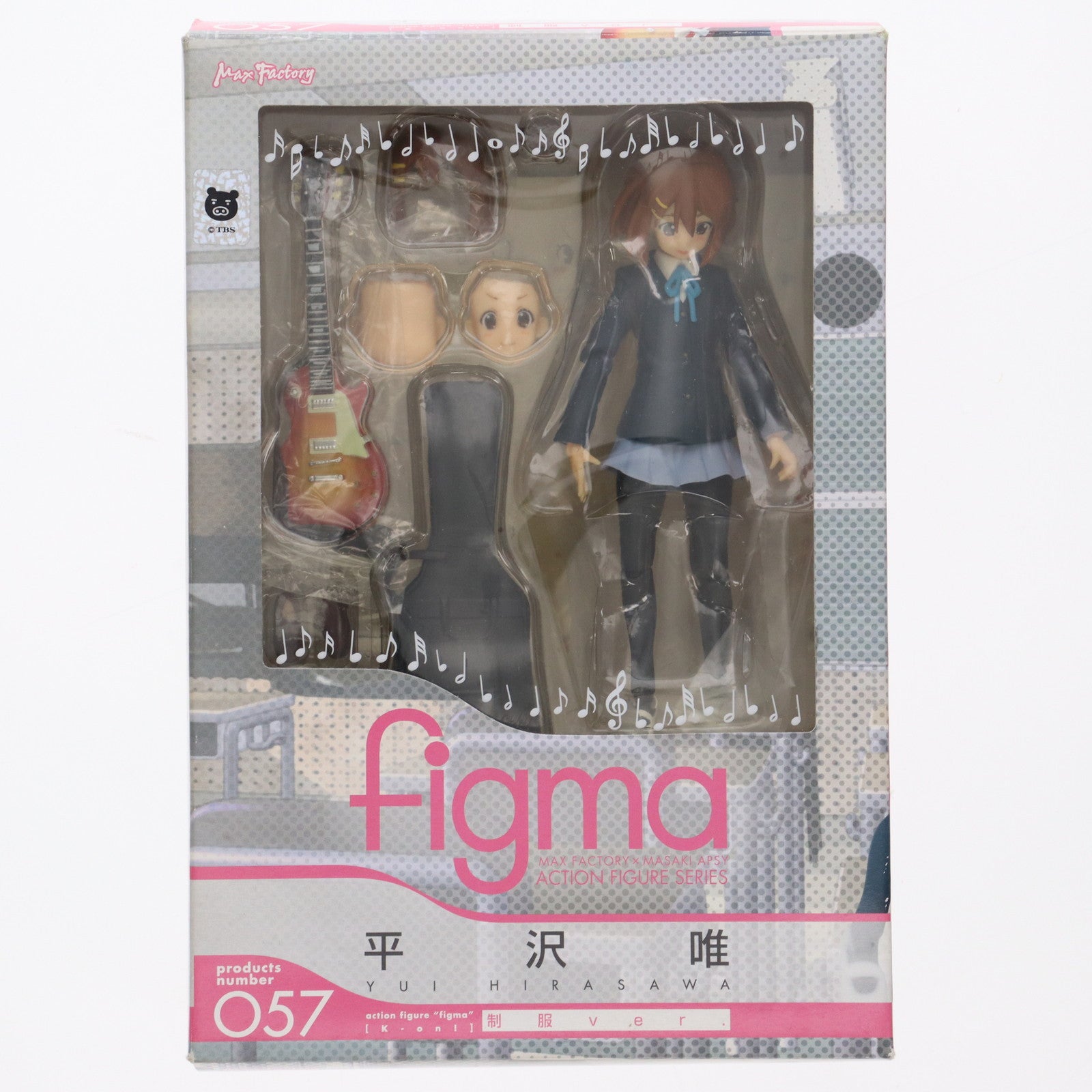 【中古即納】[FIG] figma(フィグマ) 057 平沢唯(ひらさわゆい) 制服Ver. けいおん! 完成品 可動フィギュア マックスファクトリー(20100930)