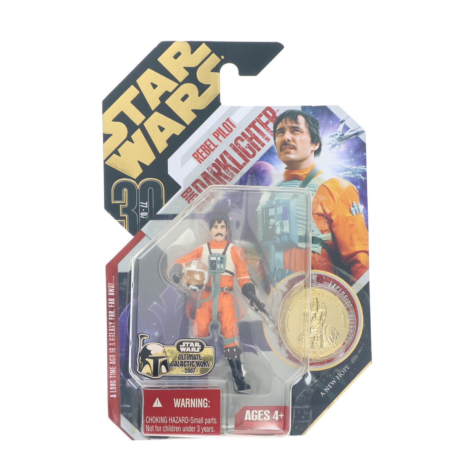 【中古即納】[FIG] スター・ウォーズ 30周年記念 ベーシックフィギュア No.14 ビッグス・ダークライター(コイン付) STAR WARS エピソード4/新たなる希望 完成品 可動フィギュア(87210) ハズブロ(19991231)