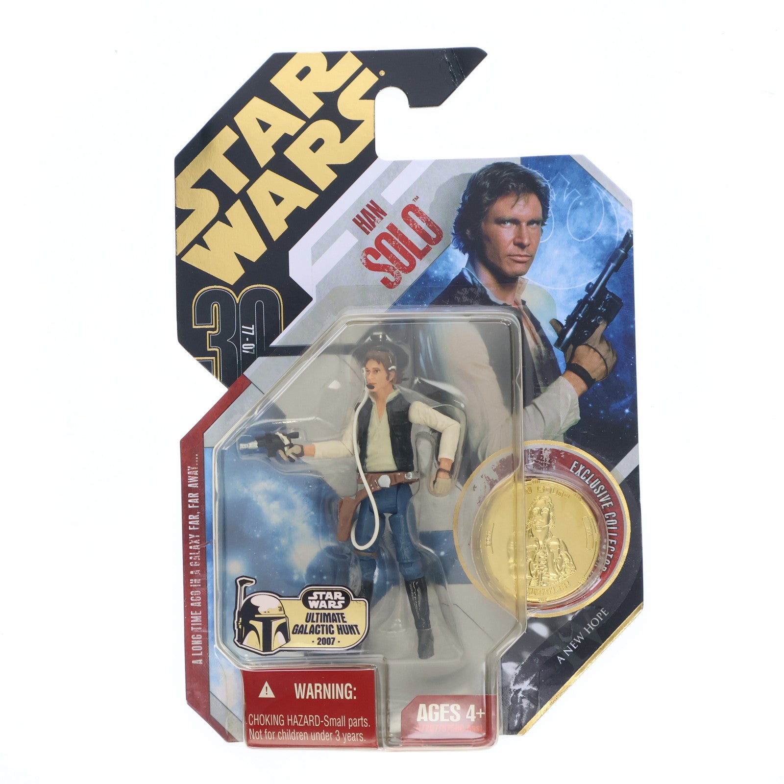 【中古即納】[FIG] スター・ウォーズ 30周年記念ベーシックフィギュア ハン・ソロ セレモニーバージョン STAR WARS 完成品 可動フィギュア トミーダイレクト(19991231)