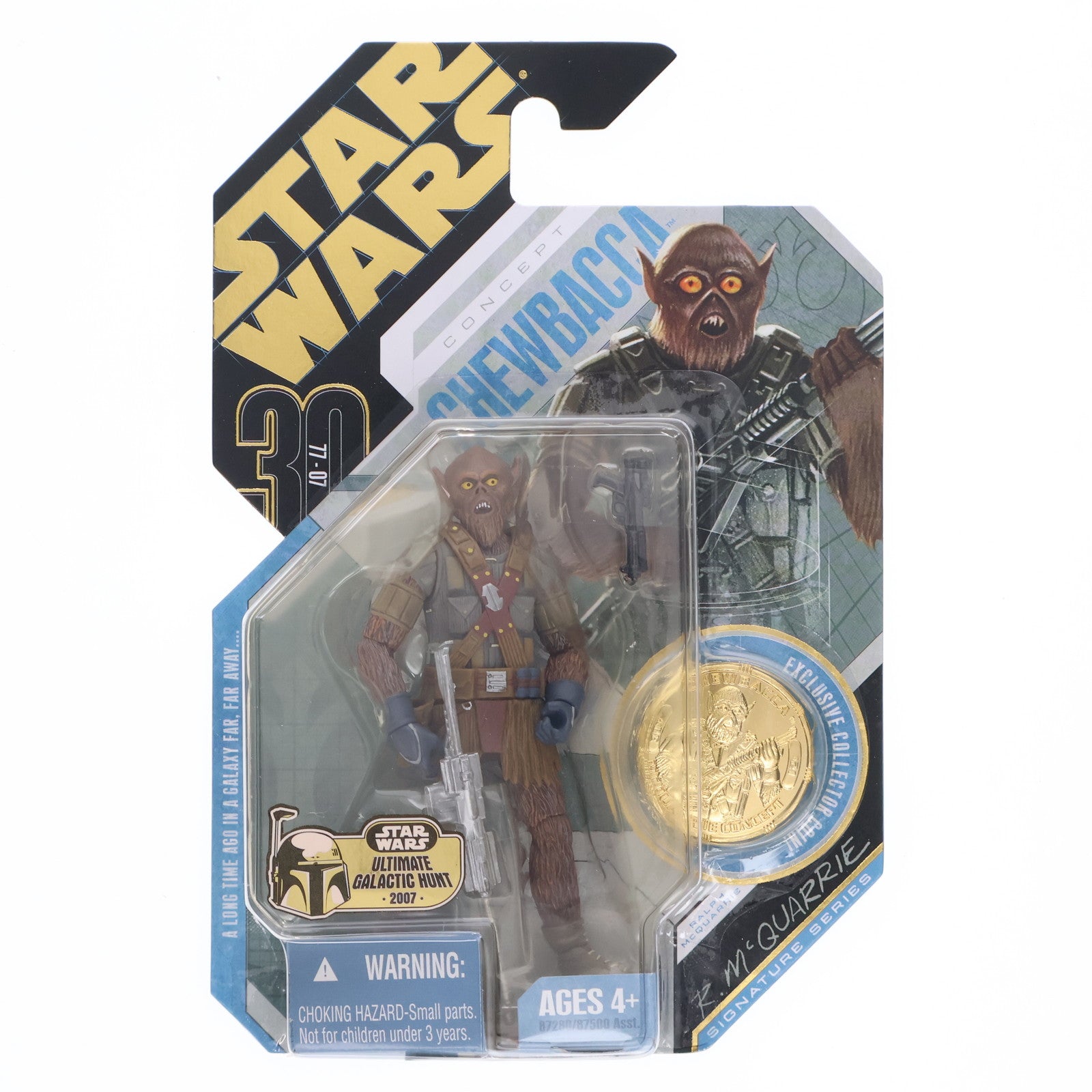 【中古即納】[FIG] スター・ウォーズ 30周年記念 ベーシックフィギュア マクォーリー コンセプト チューバッカ STAR WARS 完成品 可動フィギュア(87280) トミーダイレクト(20071231)