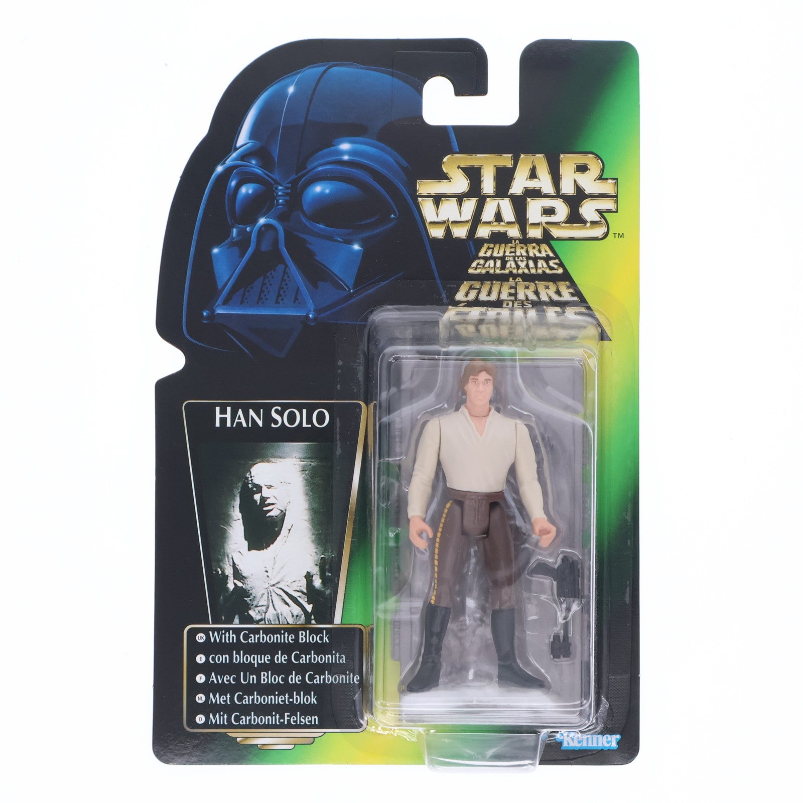 【中古即納】[FIG] ハン・ソロ イン カーボナイトフリーズ マルチランゲージ版 STAR WARS(スター・ウォーズ) 完成品 可動フィギュア ハズブロ(19991231)