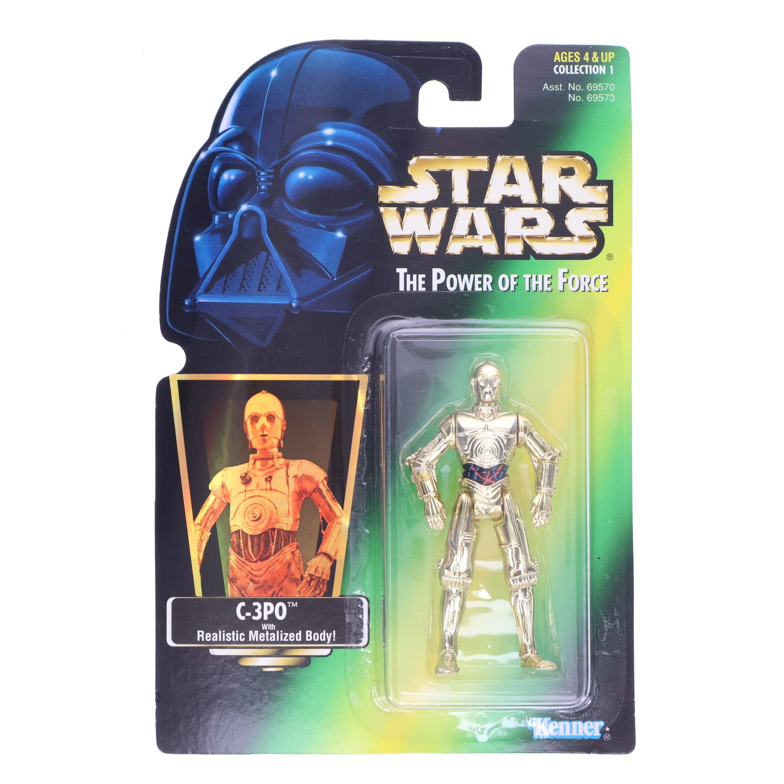 【中古即納】[FIG] The Power Of The Force スター・ウォーズ ベーシックフィギュア C-3PO STAR WARS 完成品 可動フィギュア(69573) ケナー(19971231)