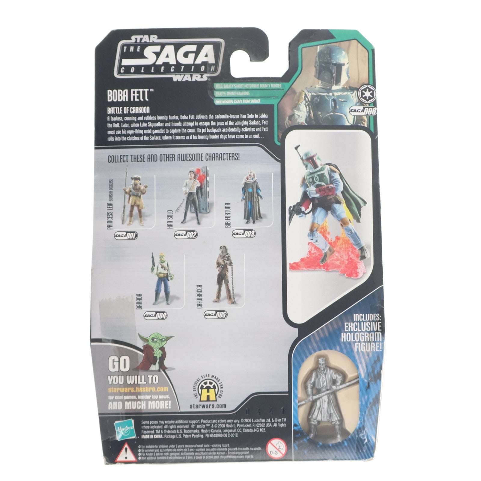 【中古即納】[FIG] スター・ウォーズ ベーシックフィギュア サーガレジェンズ ボバ・フェット STAR WARS 完成品 可動フィギュア(87052) トミーダイレクト(20071025)