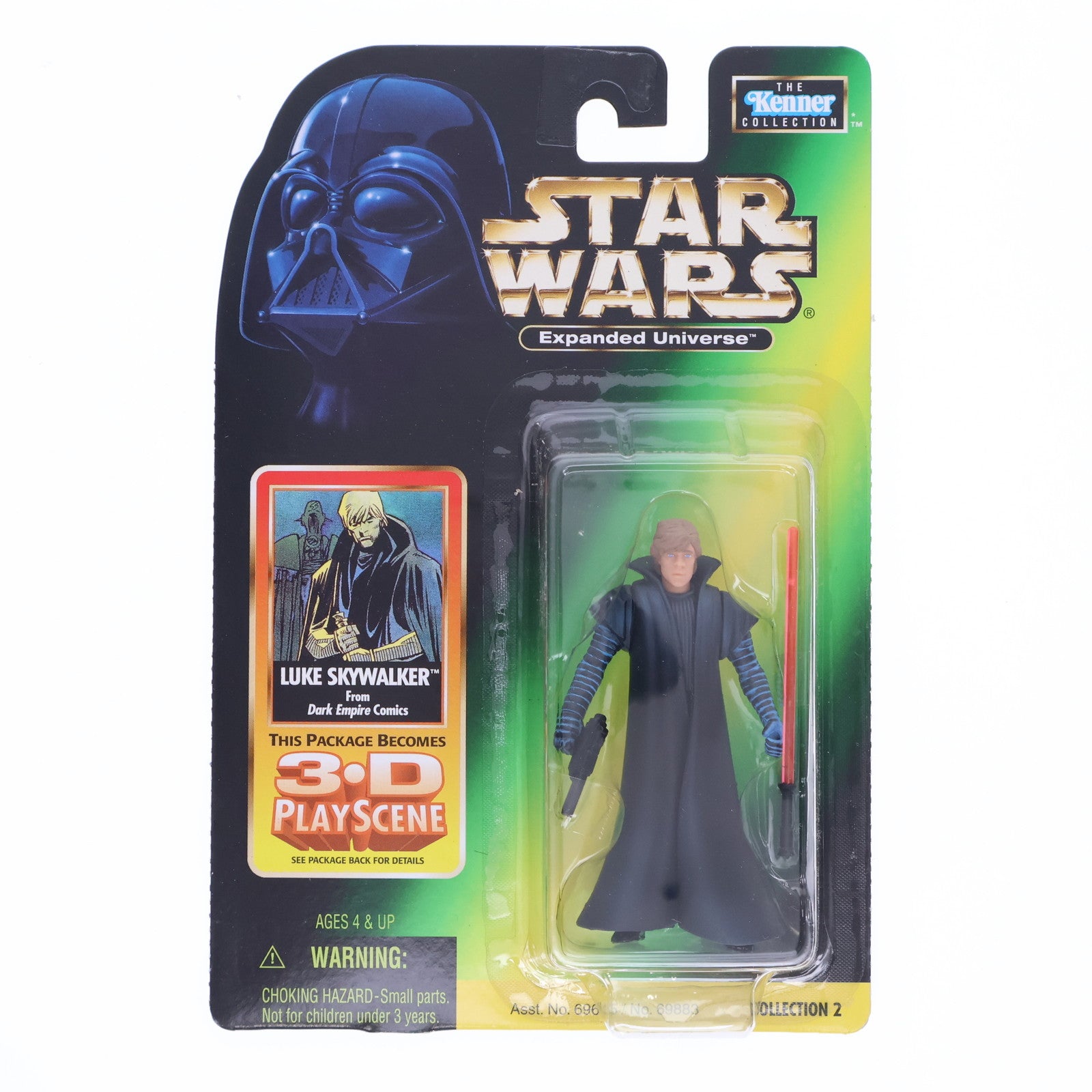 【中古即納】[FIG] Expanded Universe スター・ウォーズ ベーシックフィギュア ルーク イン ブラック クローク STAR WARS 完成品 可動フィギュア(69883) ハズブロ(19981231)