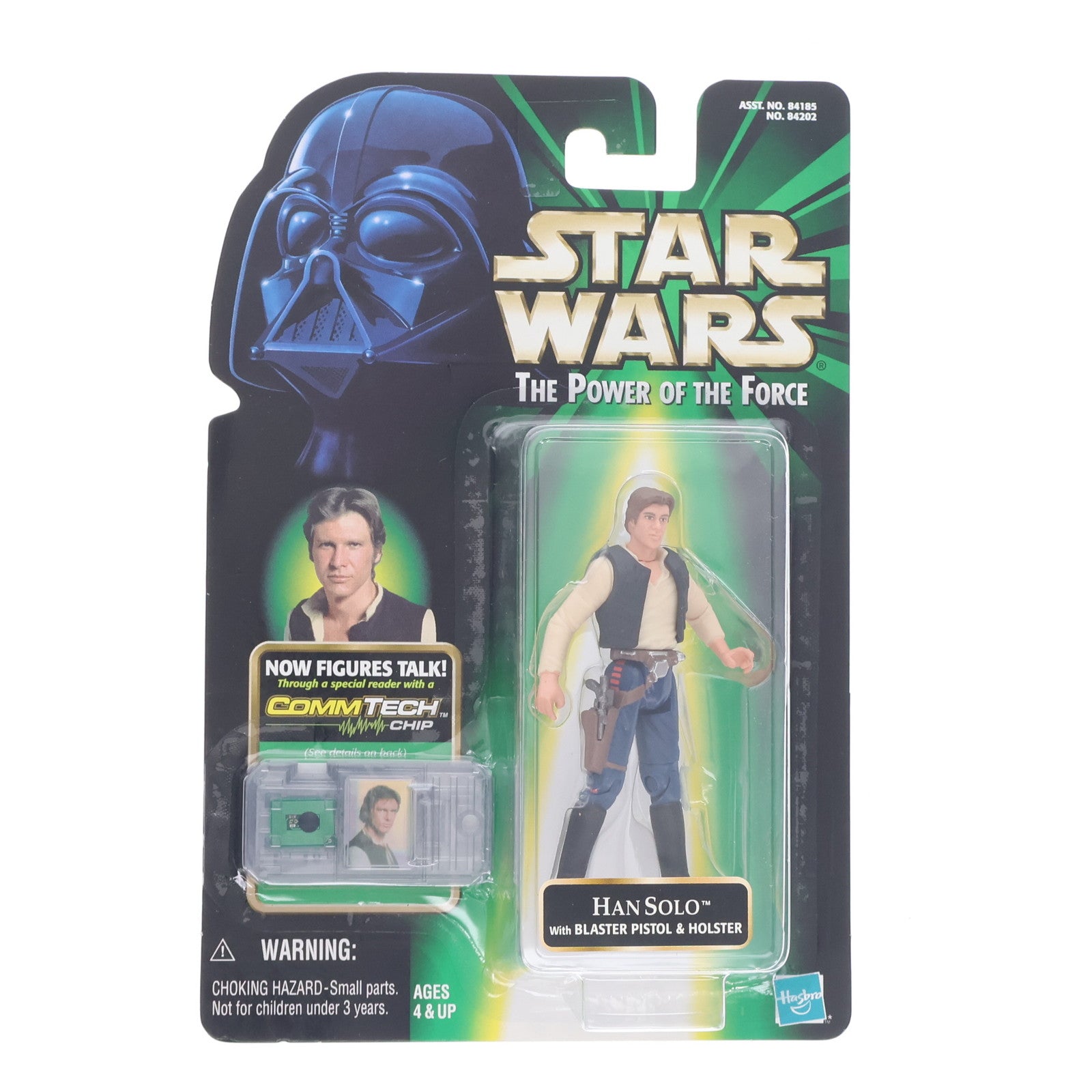 【中古即納】[FIG] スター・ウォーズ コムテック ベーシックフィギュア ハン・ソロ カンティーナバージョン STAR WARS パワー・オブ・ザ・フォース 完成品 可動フィギュア トミー(19991231)
