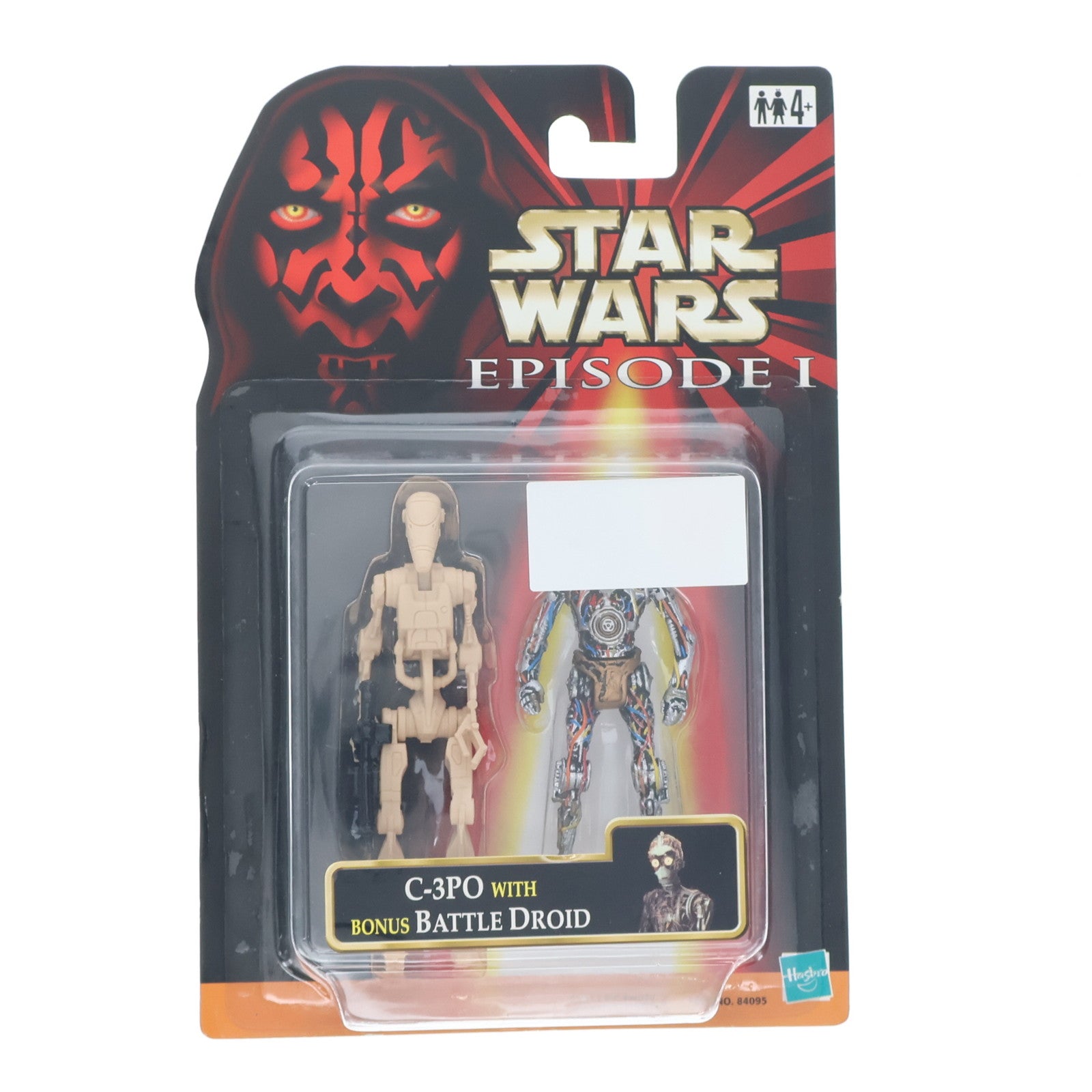 【中古即納】[FIG] (単品) スター・ウォーズ ベーシックフィギュア C-3PO WITH BONUS BATTLE DROID(バトル・ドロイド) A STAR WARS(スター・ウォーズ) エピソード1/ファントム・メナス 完成品 可動フィギュア(84095) ハズブロ(19991231)