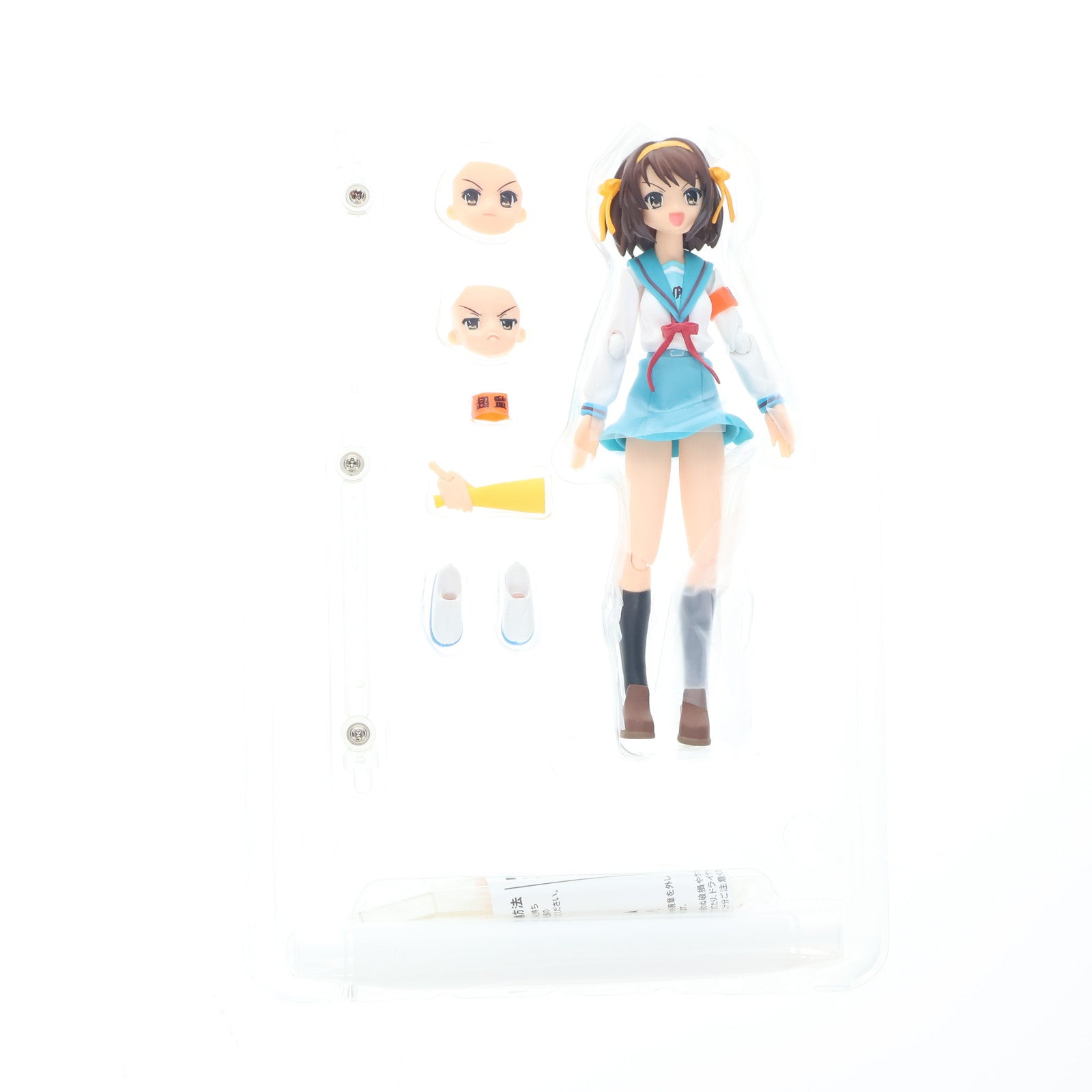 【中古即納】[FIG] figma(フィグマ) 002 涼宮ハルヒ(すずみやはるひ) 制服ver. 涼宮ハルヒの憂鬱 完成品 可動フィギュア マックスファクトリー(20080430)